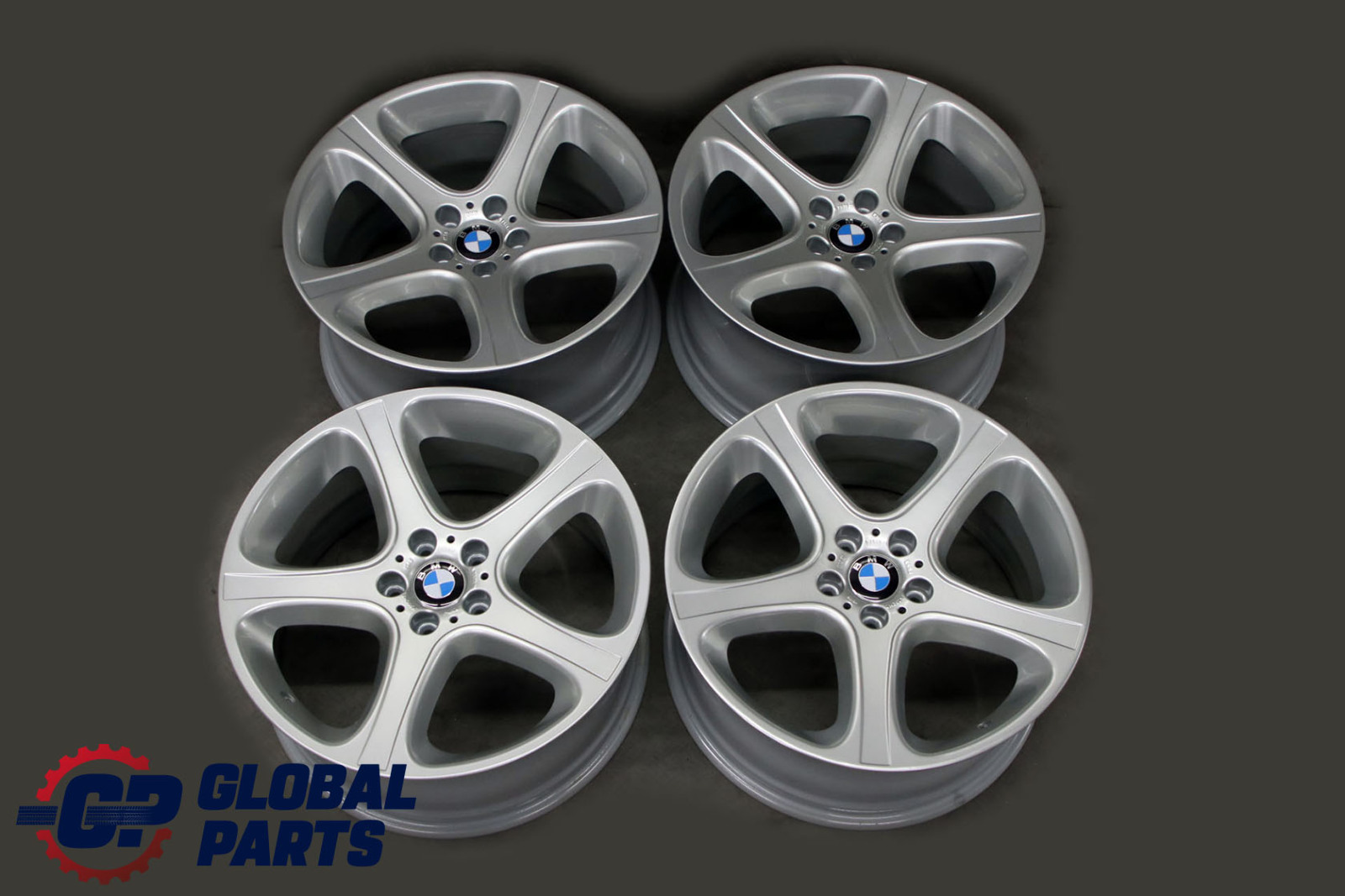 BMW X5 Series E53 Silver Complete Set 4x Wheel Rim 20" 9,5J 10,5J Star Spoke 87