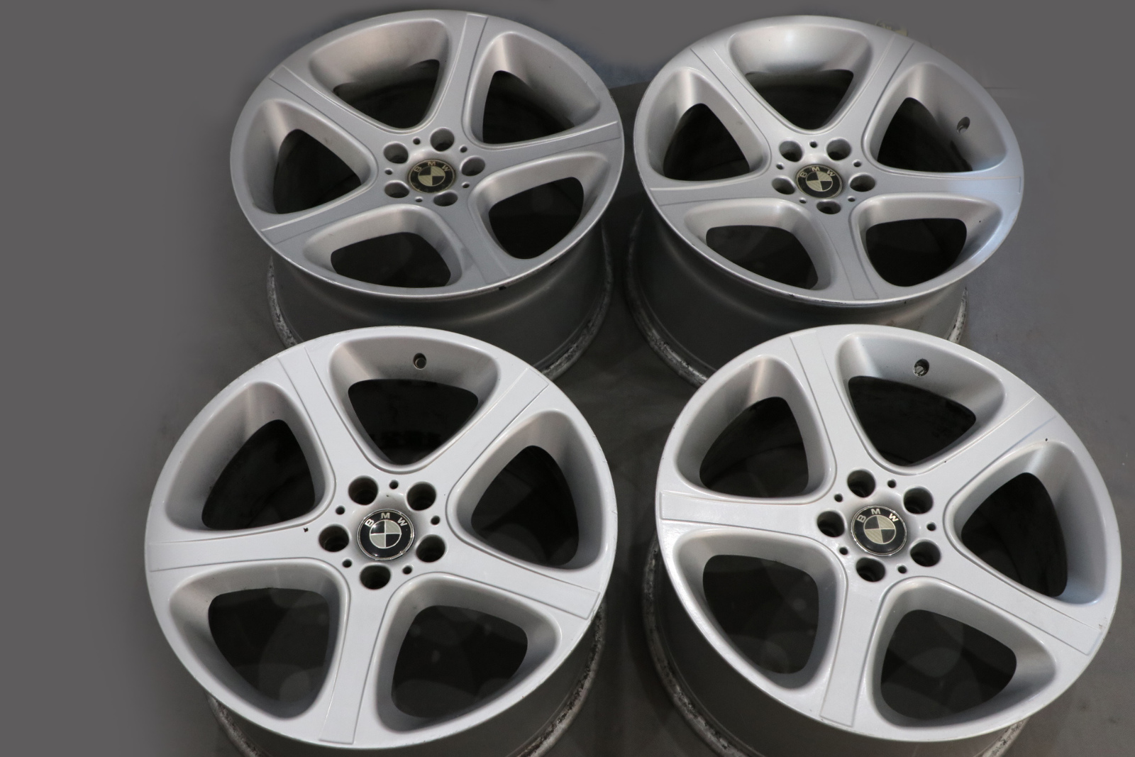 BMW X5 Series E53 Silver Complete Set 4x Wheel Alloy Rim 20" Star Spoke 87