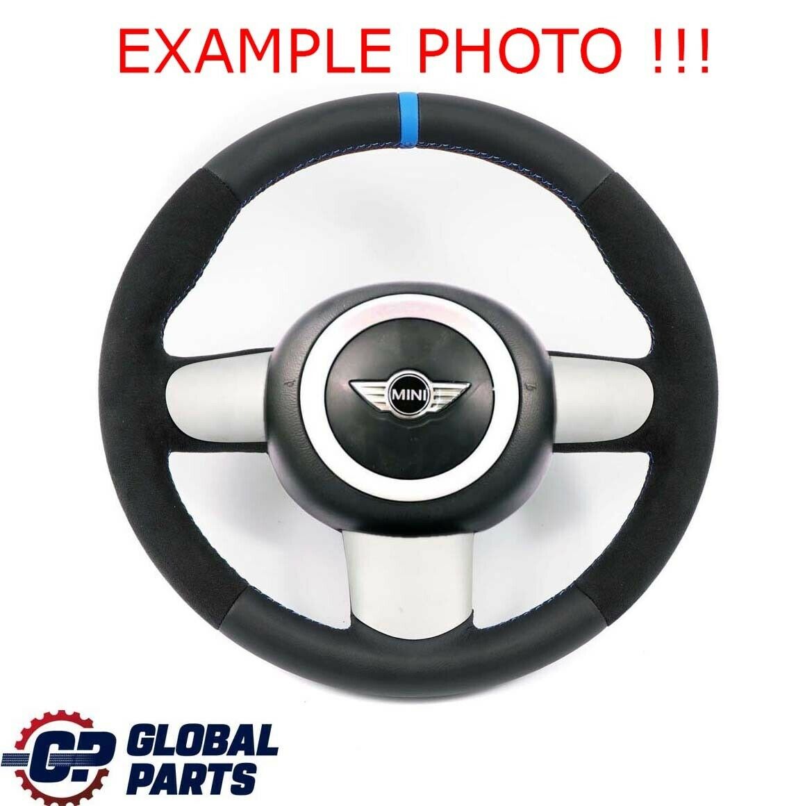 Mini Cooper R50 NEW Black Leather / Alcantara Sport Steering Wheel 6762457 