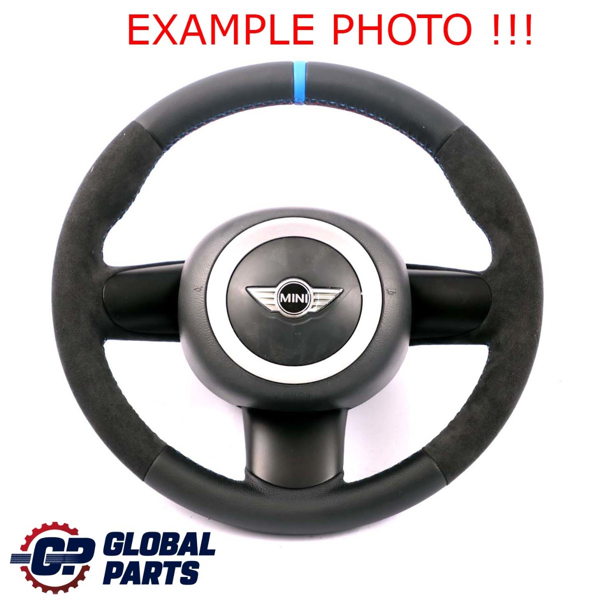 Mini Cooper R50 R52 NEW Black Leather / Alcantara Sport Steering Wheel 6762457