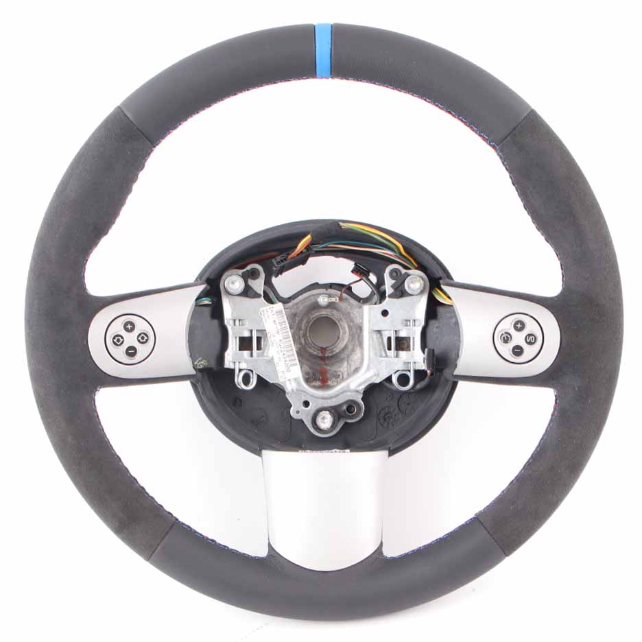 Mini Cooper R50 NEW Black Leather / Alcantara Sport Steering Wheel Mulifunction