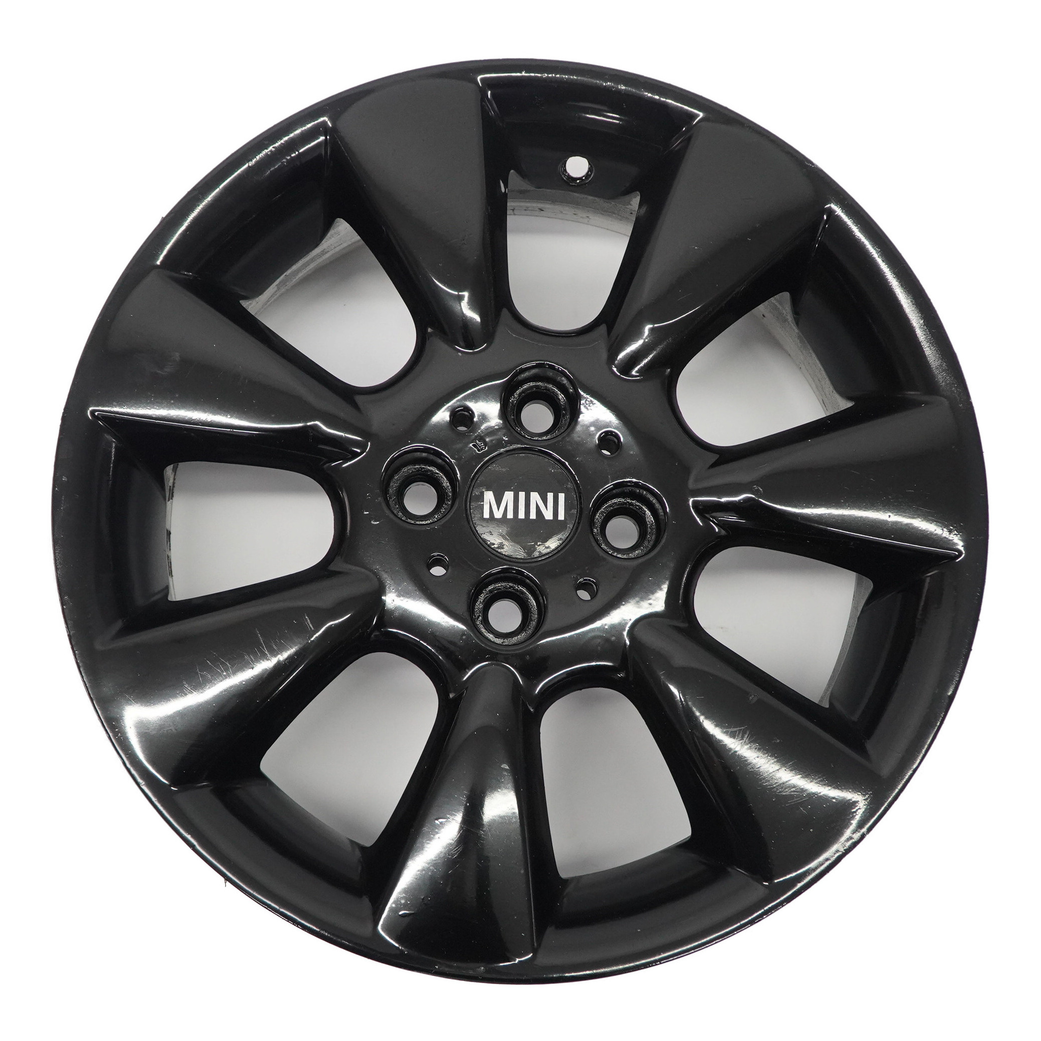 Mini Cooper R50 Schwarz Alufelge Felge 16" 6,5J ET:48 Rad 7 Fin Spoke 92 6763297