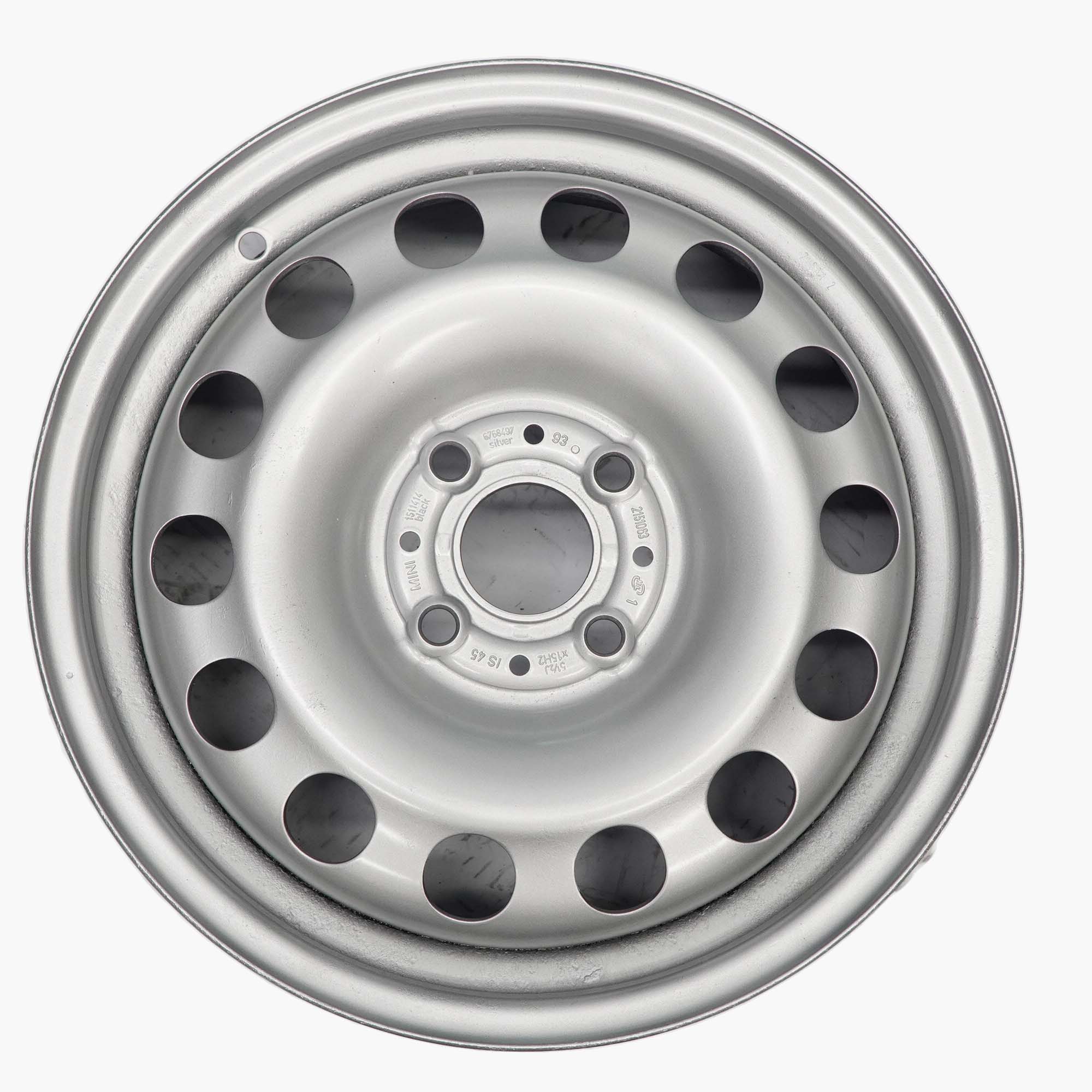 Mini Cooper One R50 R55 R56 R57 R58 R59 15" Steel Wheel Rim Silver 6768497