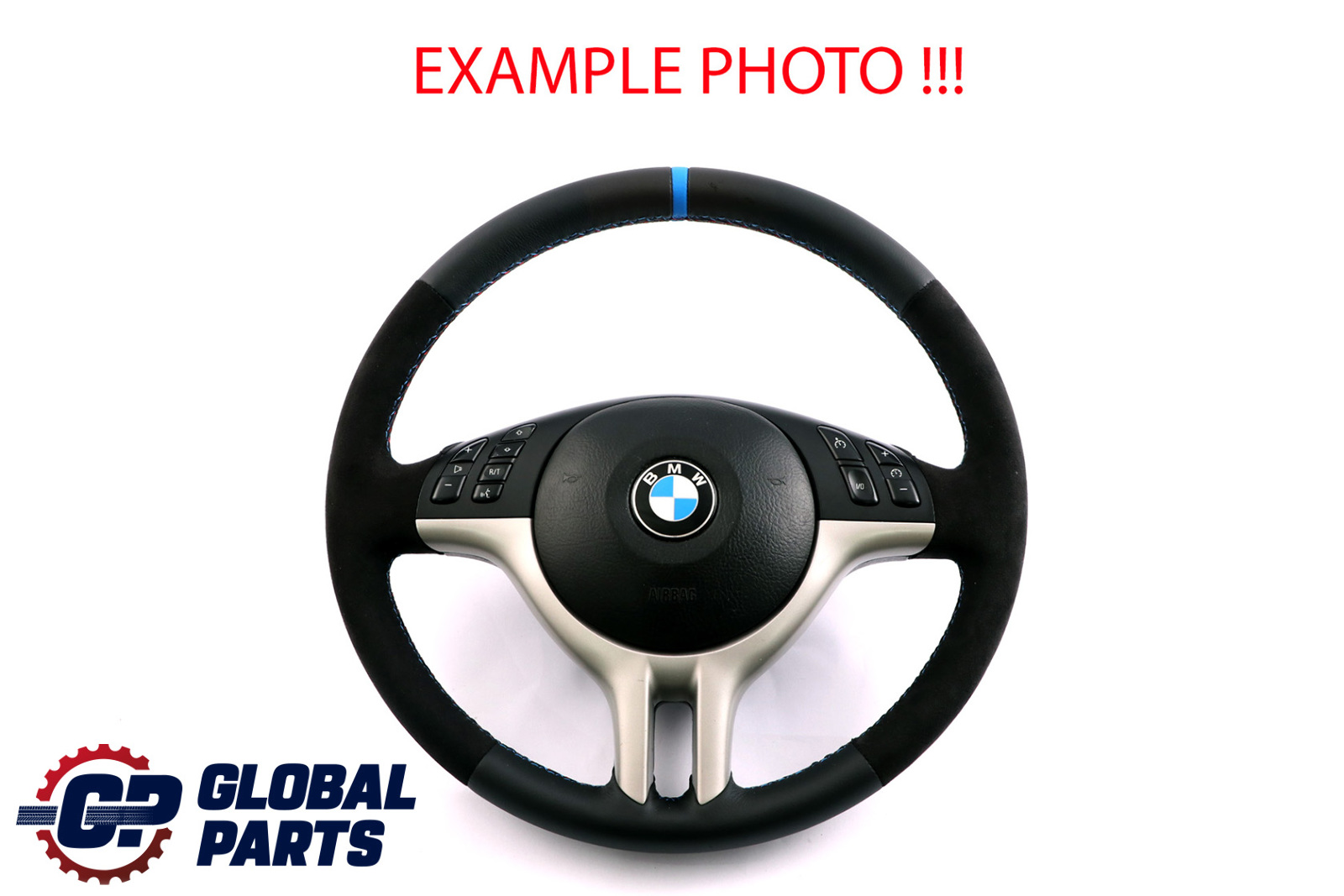 BMW X5 Series E53 NEW Black Leather / Alcantara Sport Steering Wheel 3 Spoke