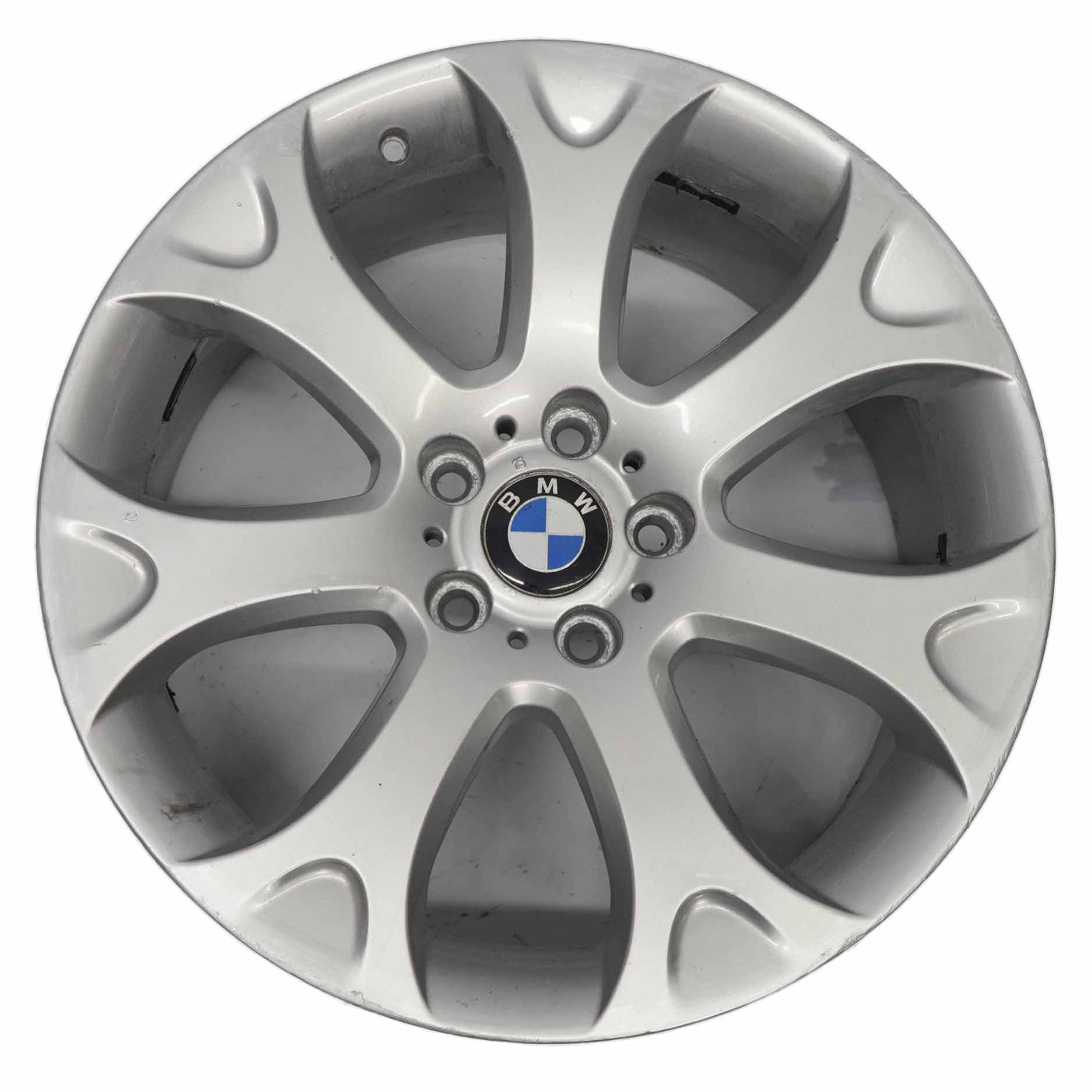 BMW X5 E70 Silberne Leichtmetallfelge 19" Y-Speiche 211 9J ET:48 6772244