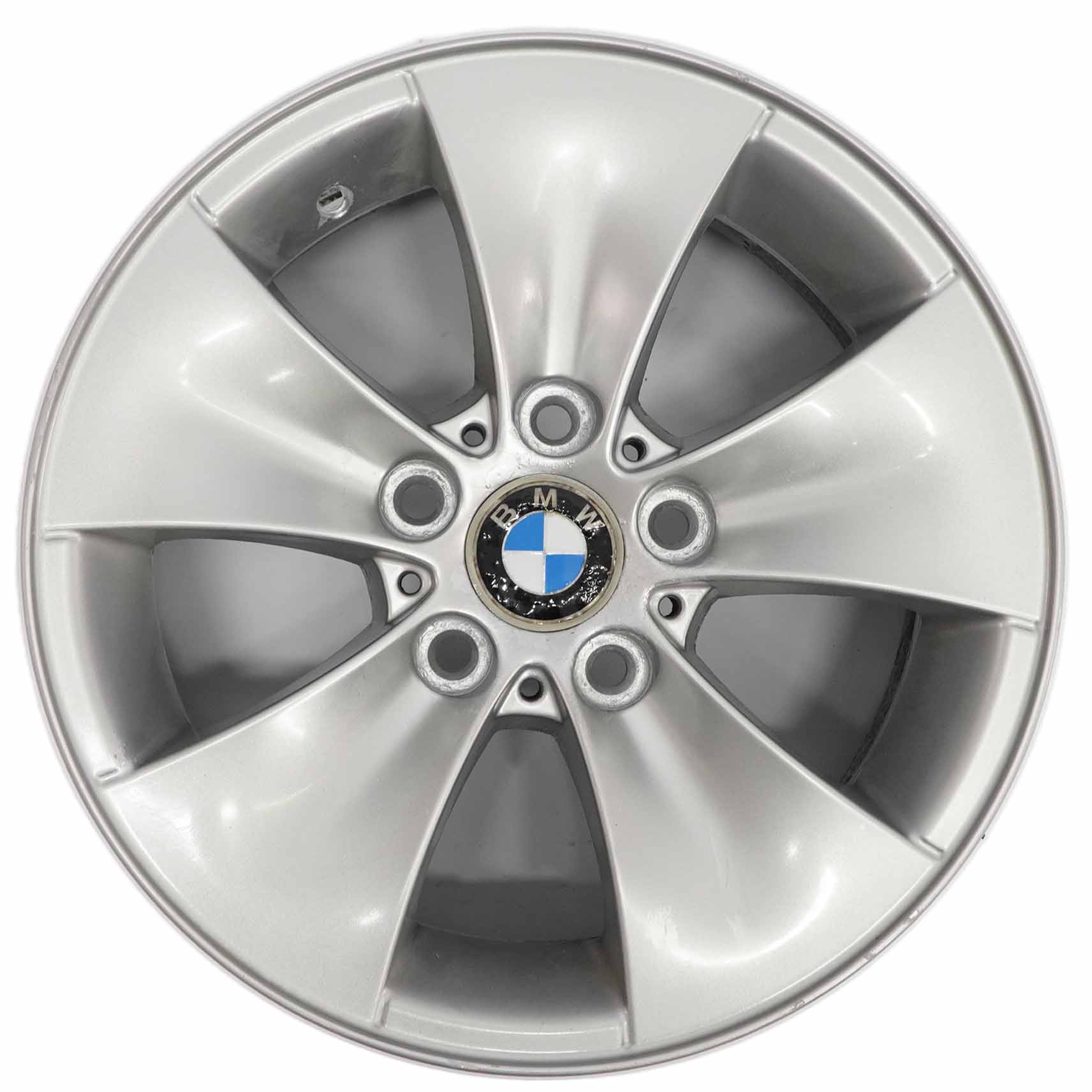 BMW E90 E91 Silberne Leichtmetallfelge 16" 7J ET:34 M Spider Speiche 155 6775594