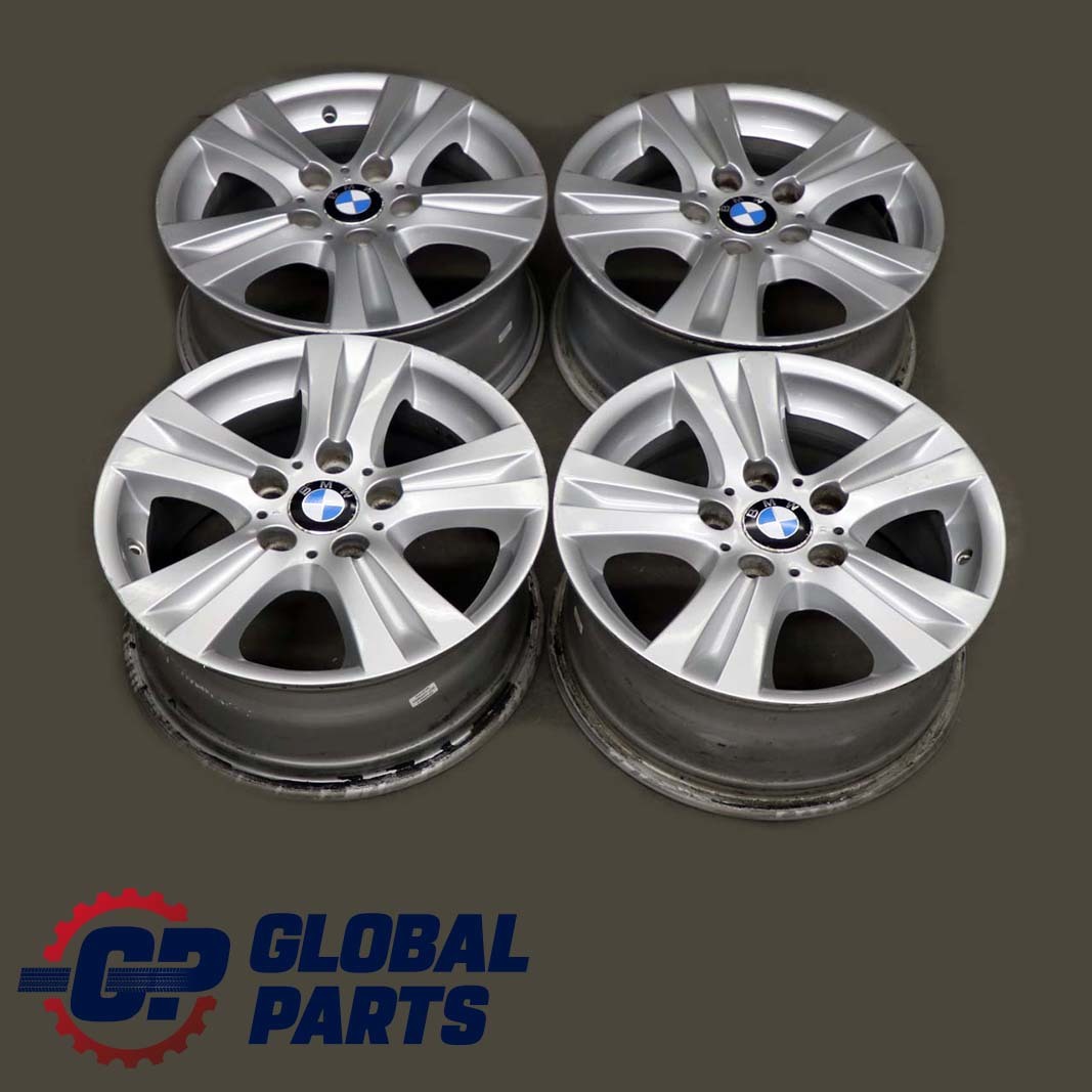 BMW E81 E87 E88 Komplette 4 x Alufelgen Rad Alu Felge 16"Doppelspeichen 222