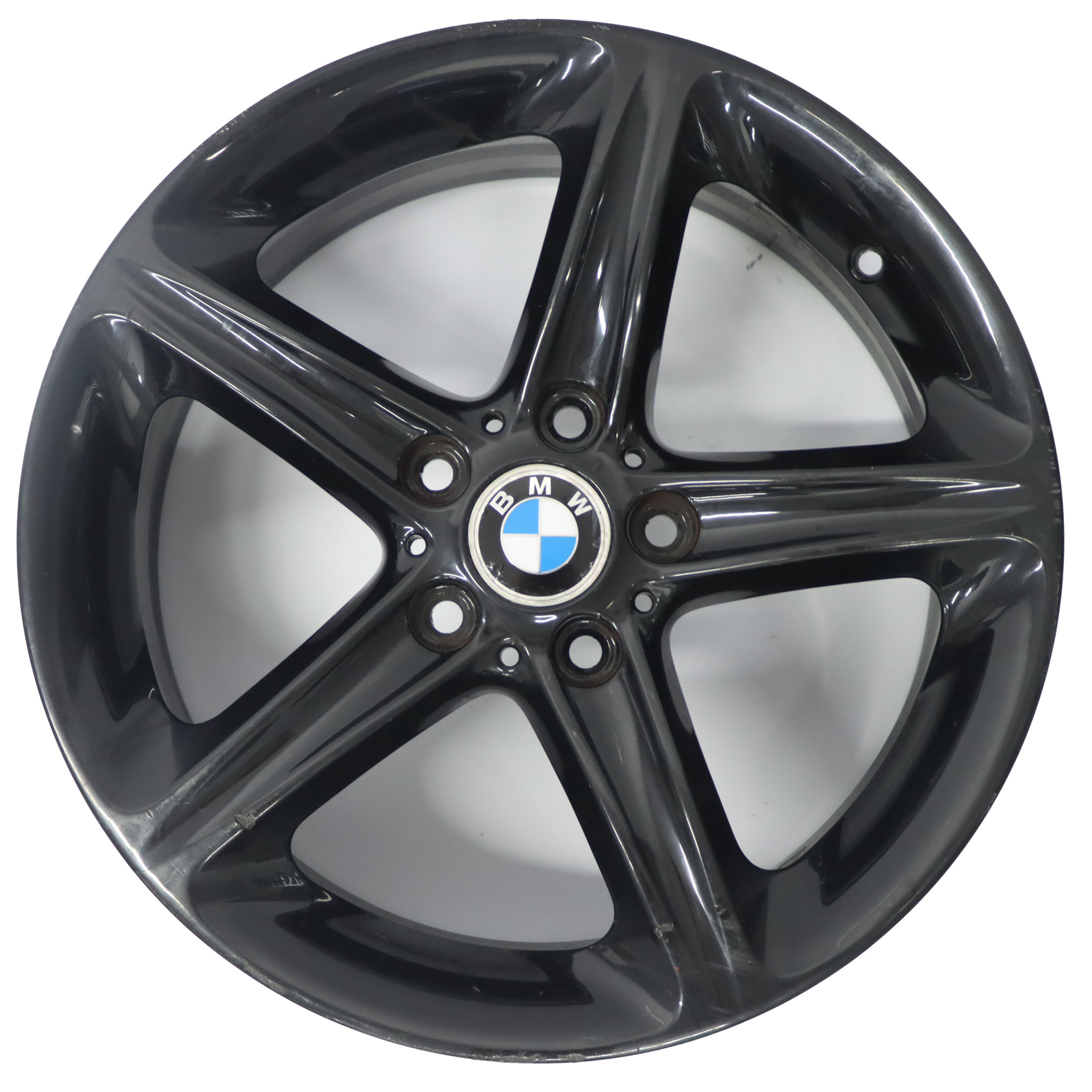 BMW E81 E87 LCI Schwarz Leicht metall felge 18" Sternspeiche 7,5J ET:49 6779800