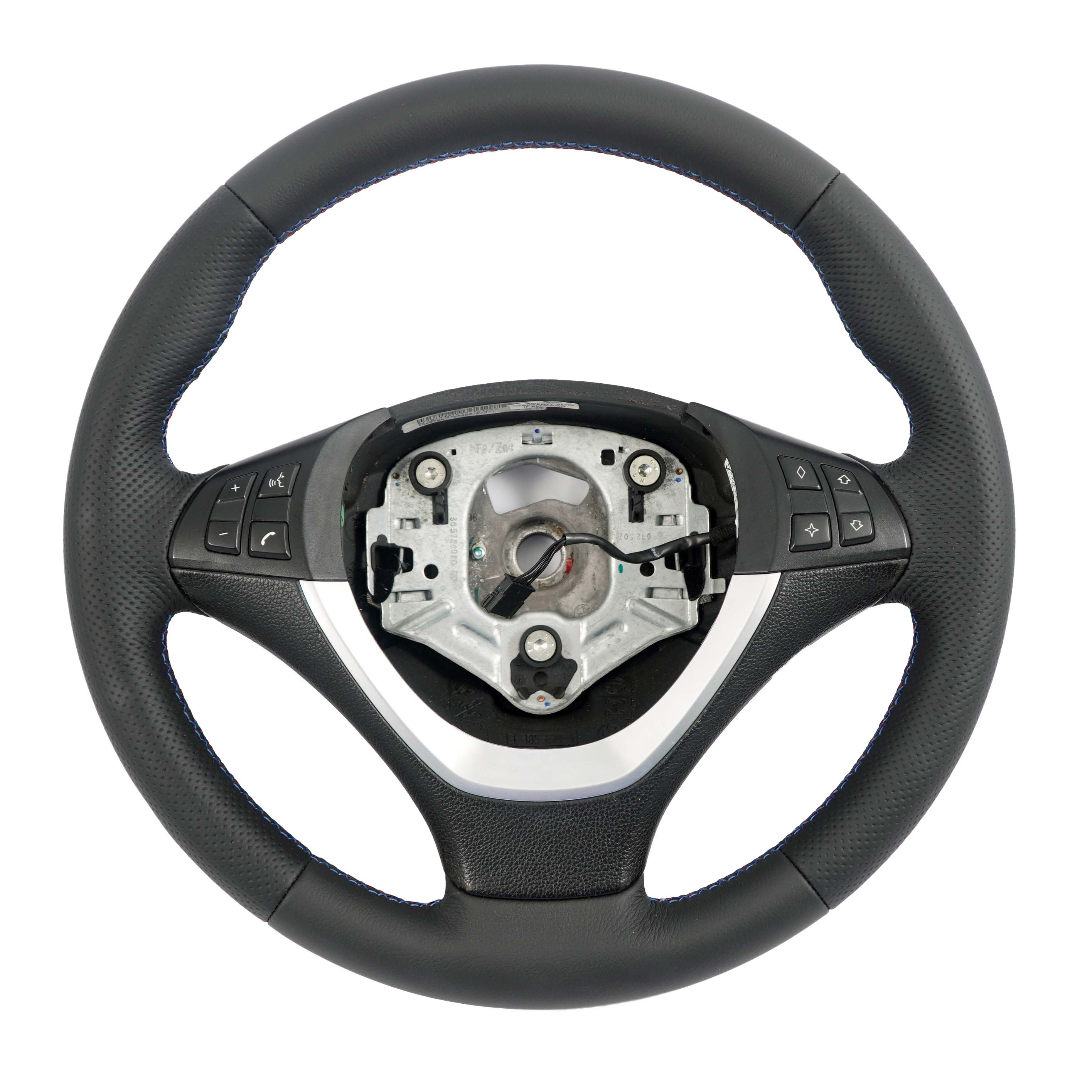 BMW X5 E70 E70N LCI NEW Black Leather Sport Steering Wheel Black M-tricolored