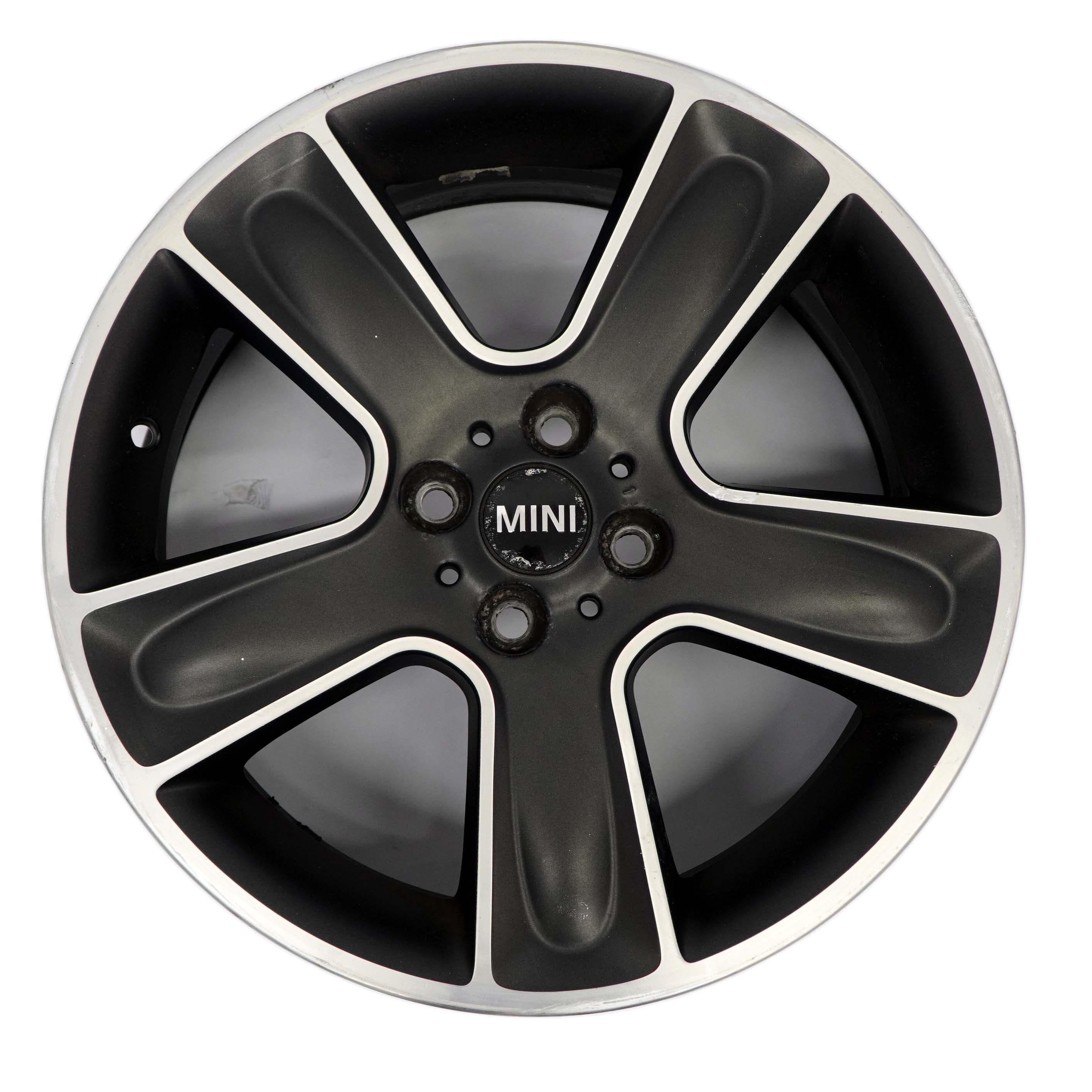 Mini Cooper One R55 R56 R57 Wheel Alloy Rim 17" 7J ET:48 Black Star Bullet 111