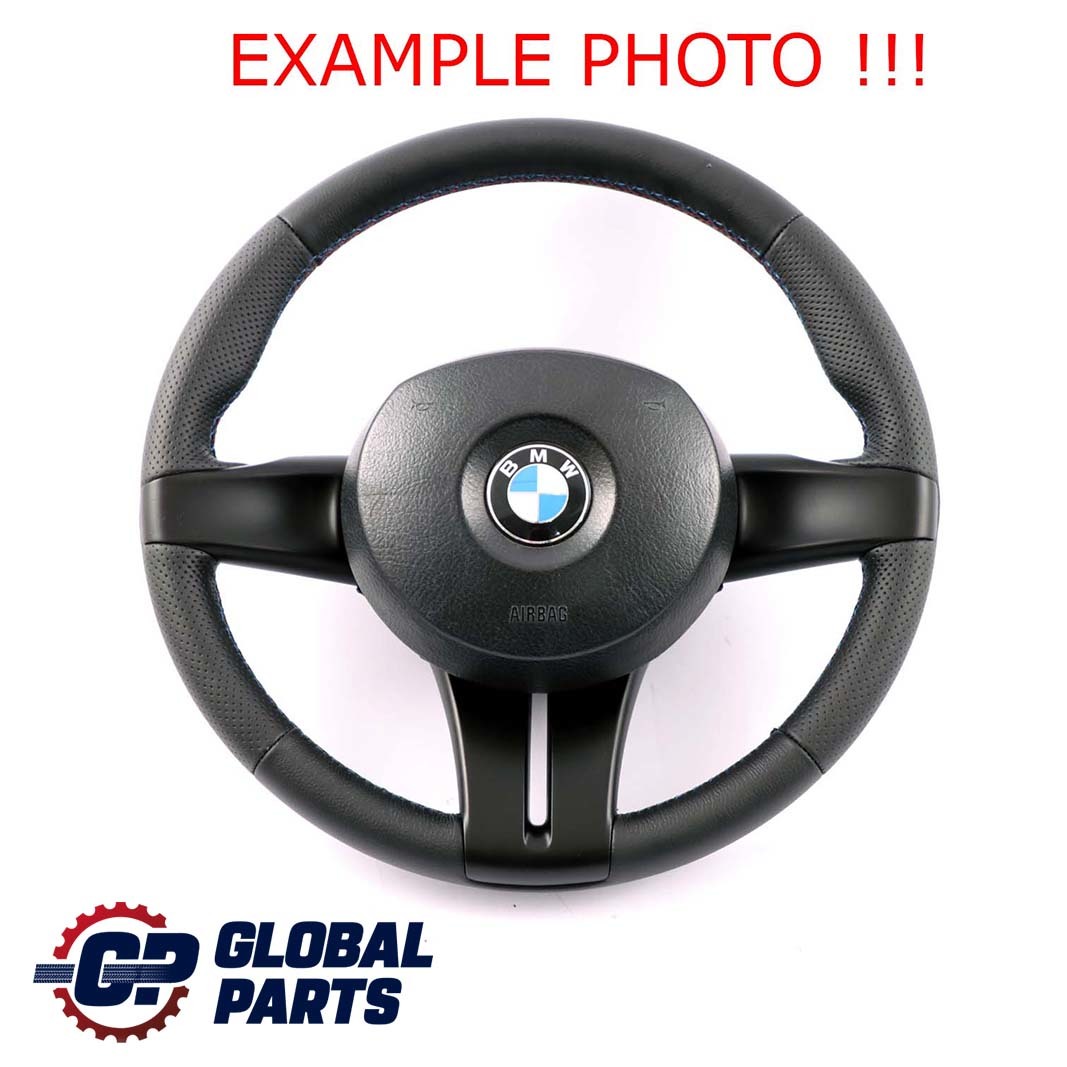 *BMW Z4 E85 NEW Black Leather M-Sport Look Steering Wheel Tricolored Threads