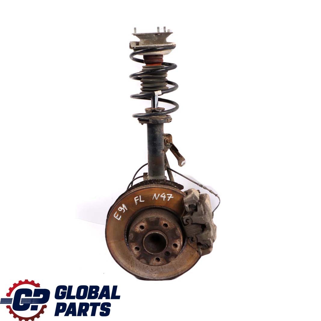 BMW 3 E91 Touring 320d N47 Front Left N/S Spring Strut Brake Suspension Leg Hub