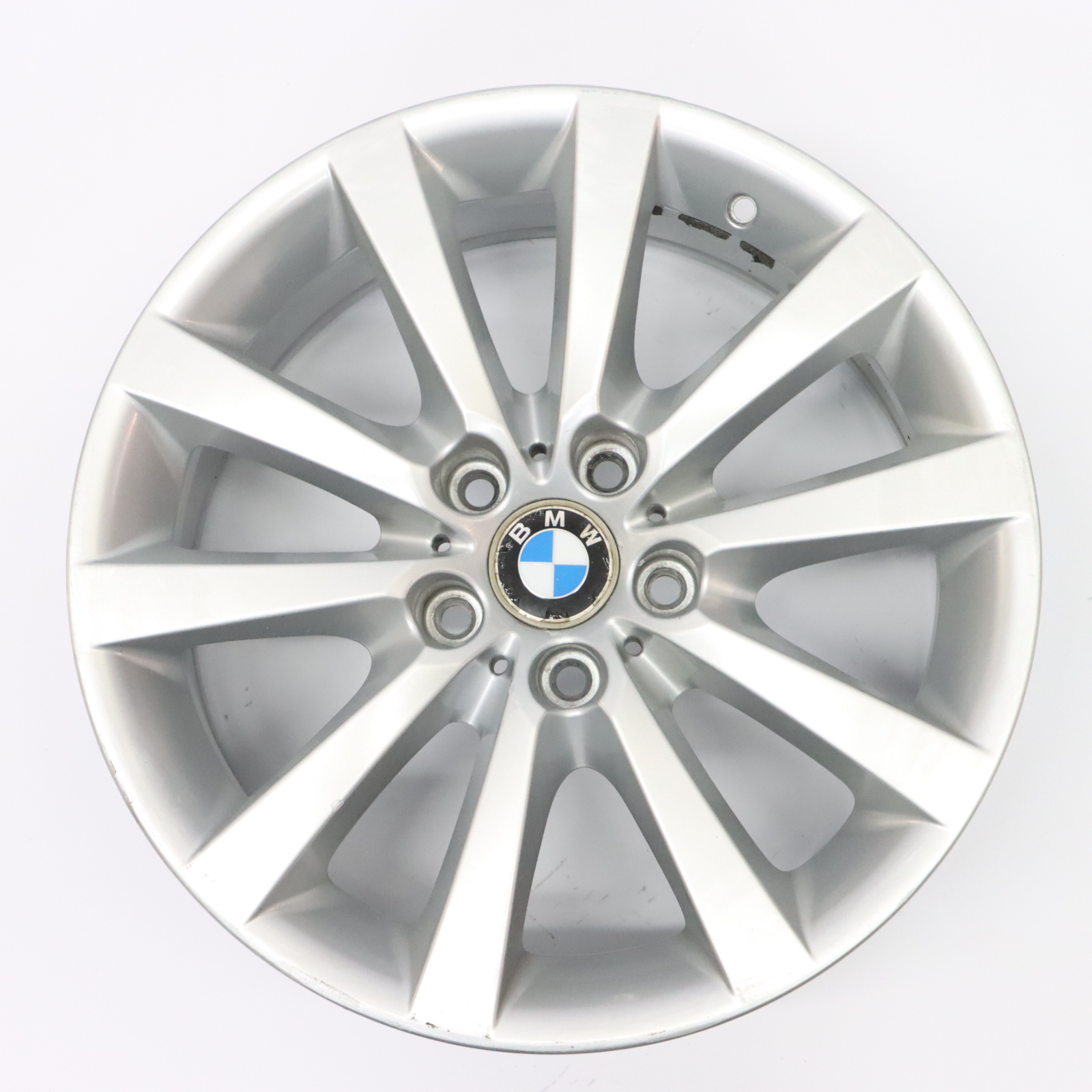 BMW F06 F10 F11 Silver Light Alloy Wheel Rim 18" V Spoke 328 8J ET:30 6790173