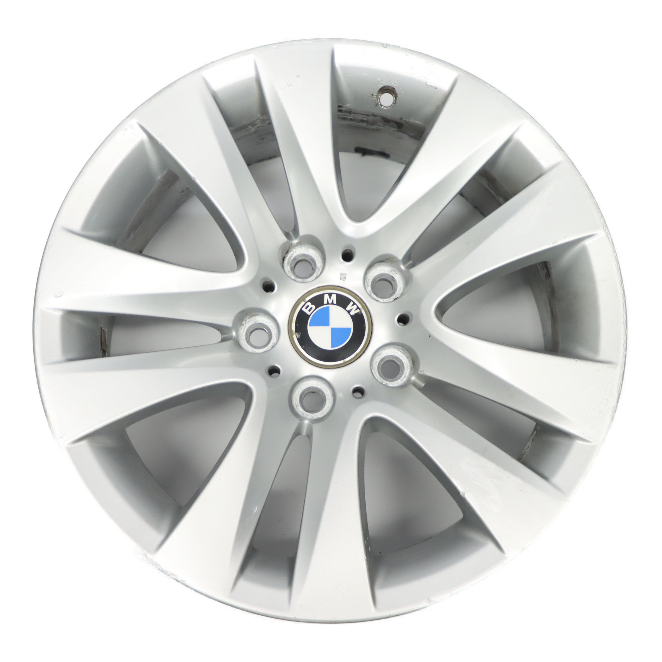 BMW E90 E91 E92 Silberne Leichtmetallfelge V Speiche 338 17" 8J ET:34 6791478