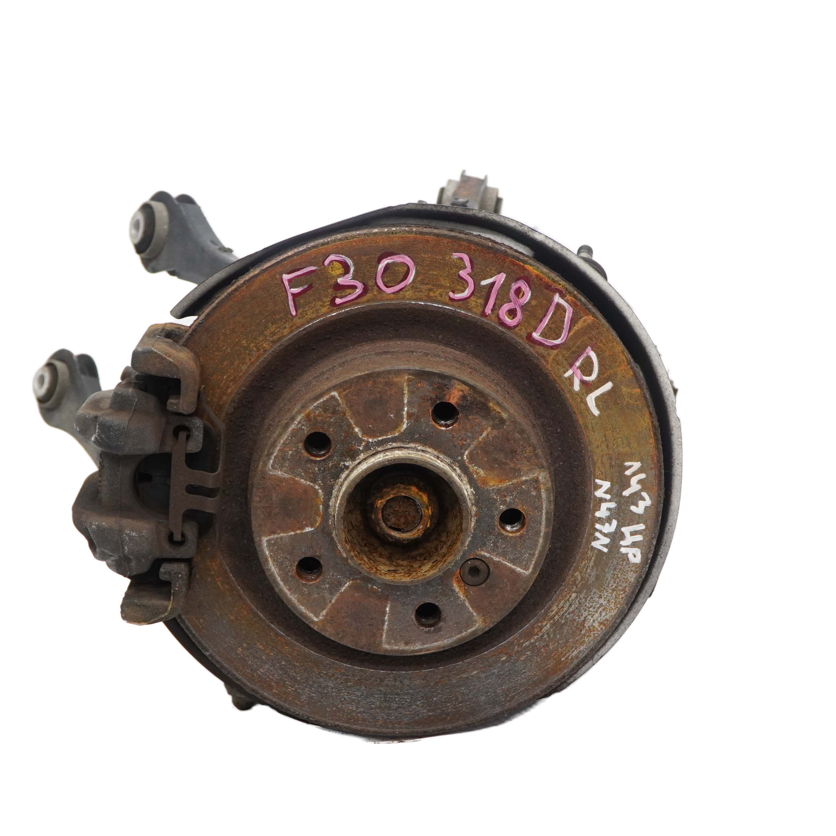 BMW 3 F30 318d N47N 143 hp Rear Left N/S Suspension Leg Brake Caliper Disc