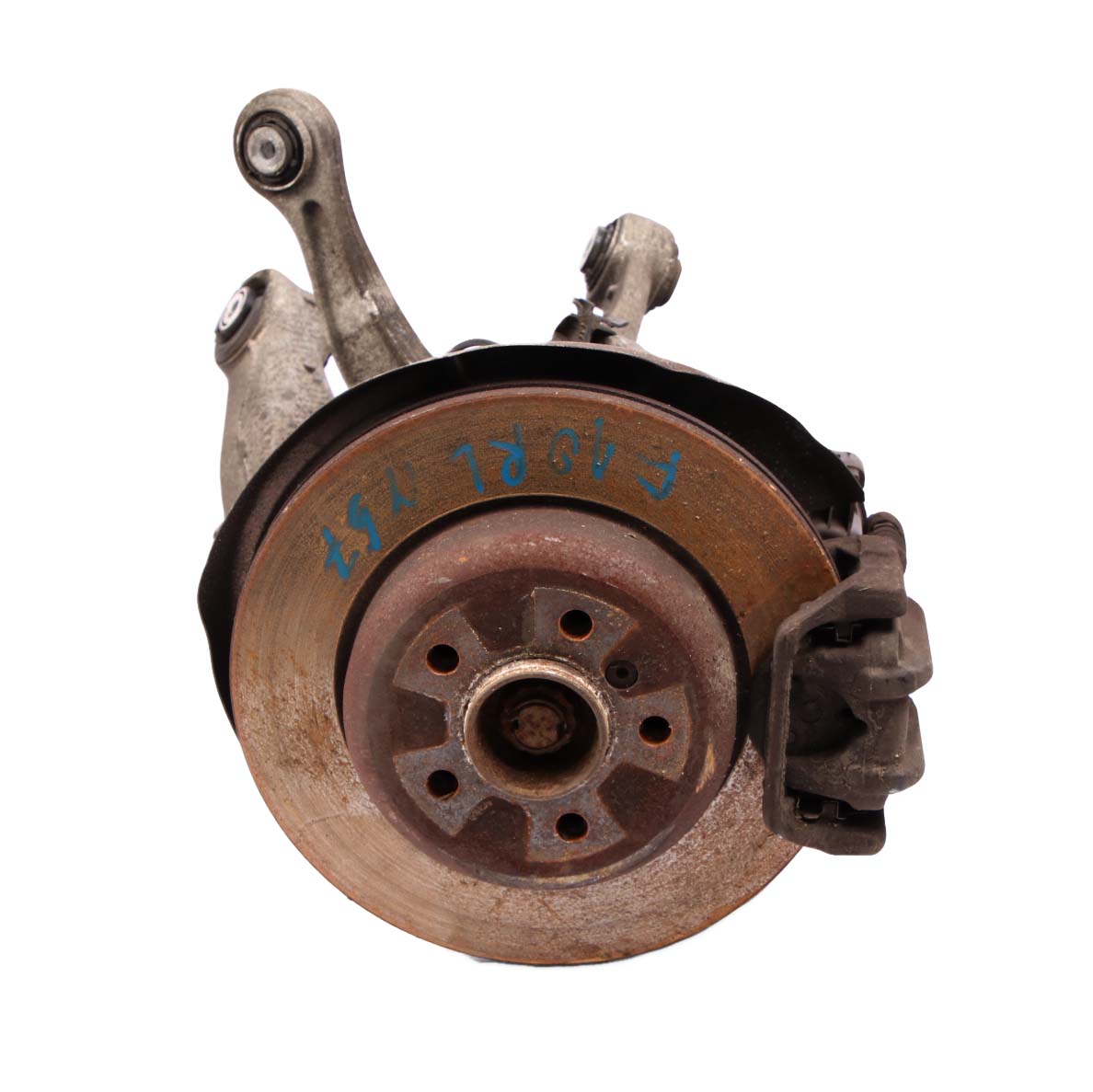 BMW 5 F10 530d N57 Rear Left Leg Suspension Axle Brake Disc Hub Set