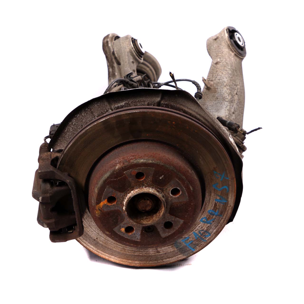 BMW F10 530d N57 Rear Right Leg Suspension Axle Brake Disc Hub Set