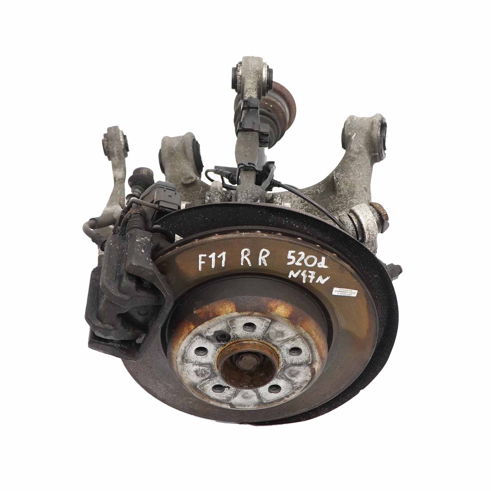 BMW F11 Touring 520d N47N Rear Right O/S Leg Suspension Axle Brake Disc Hub Set