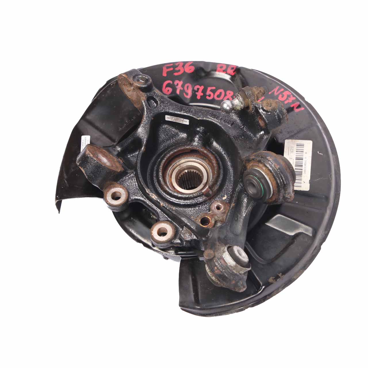 BMW F32 F36 Wheel Carrier Rear Right O/S Suspension Axle Wheel Hub 6797508