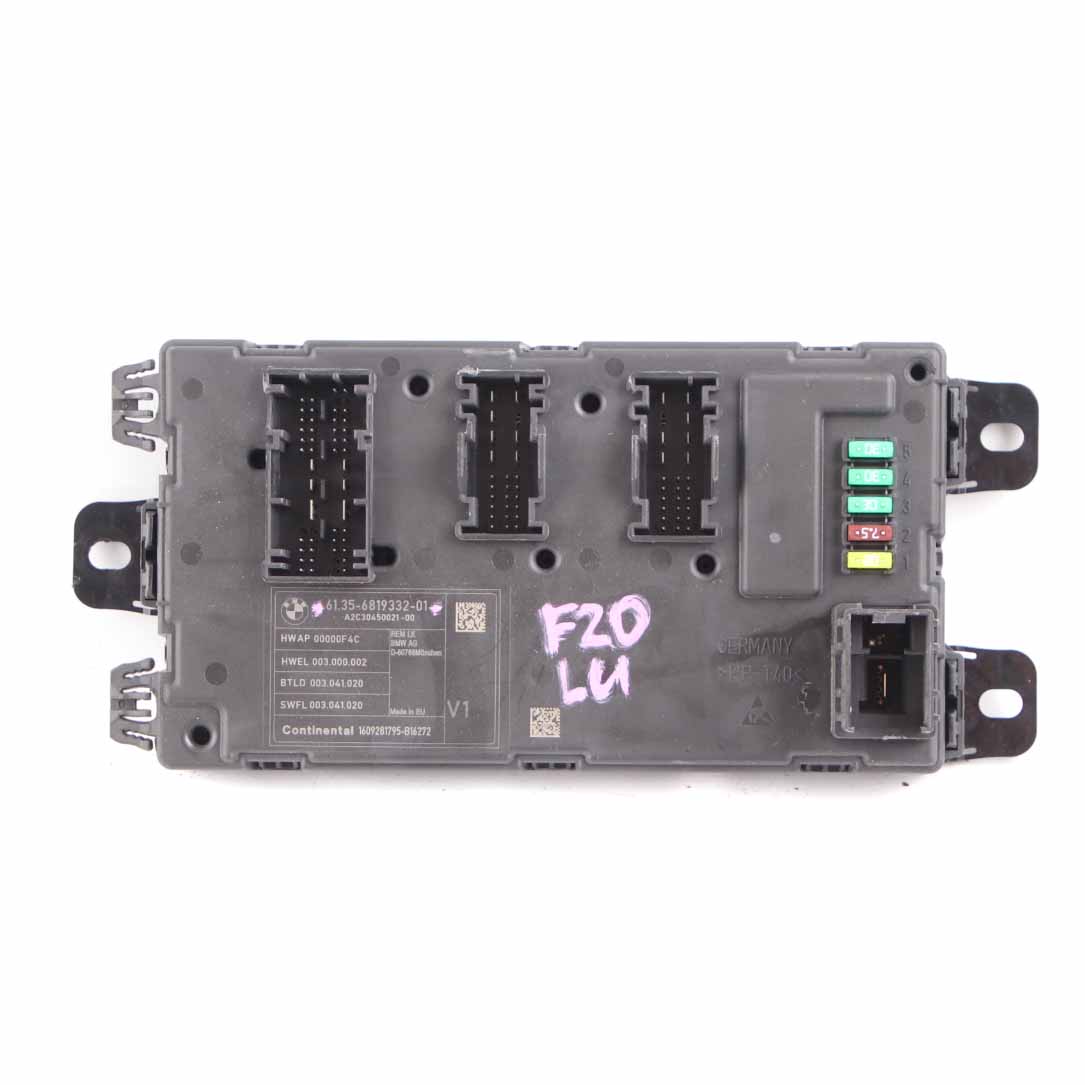 BMW F20 F21 F30 F31 F32 Rear Body Control Unit Module REM 6819332