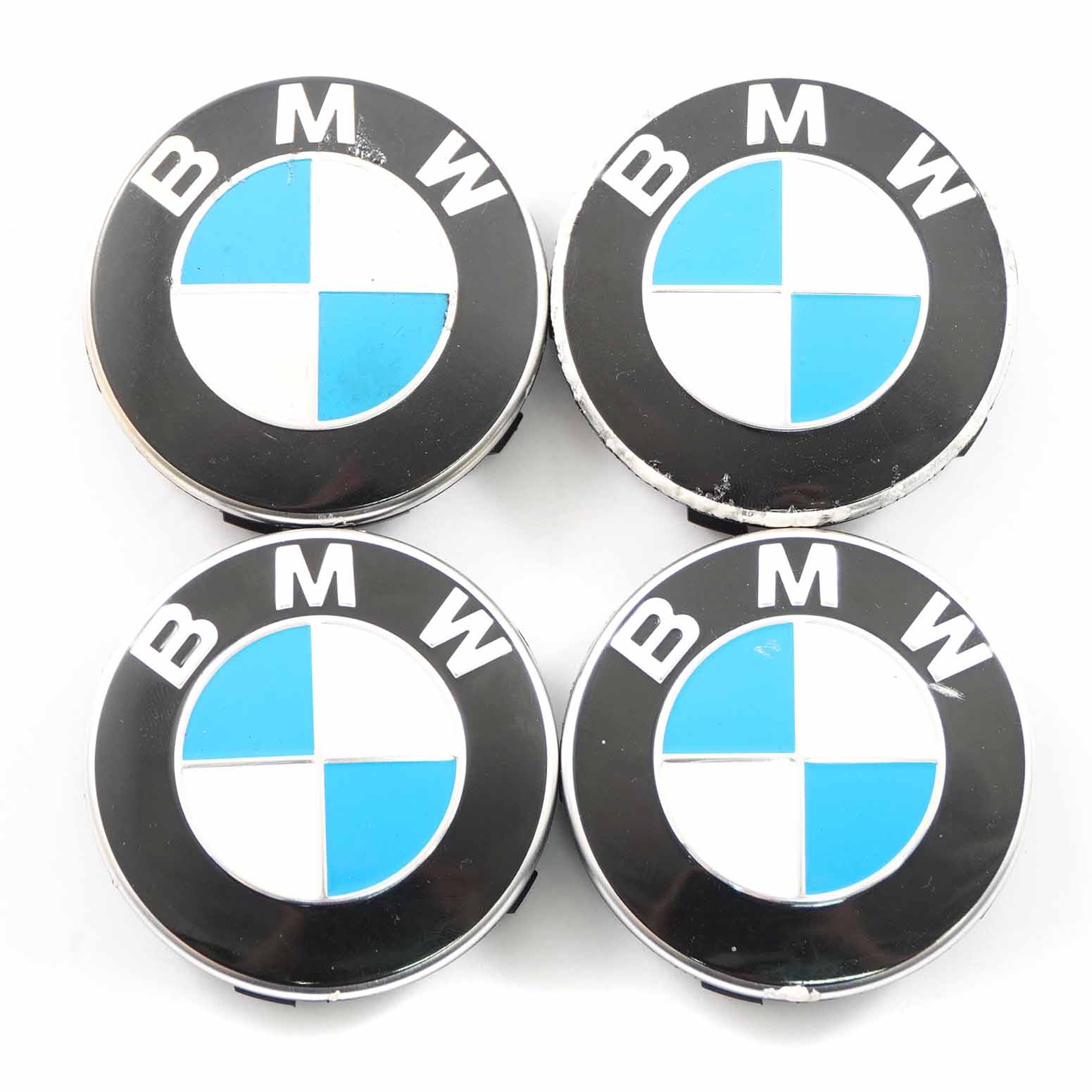 BMW G20 G21 G30 Wheel Hub Centre Cap Alloy Cover Emblem Chrome Edge Set 6850834