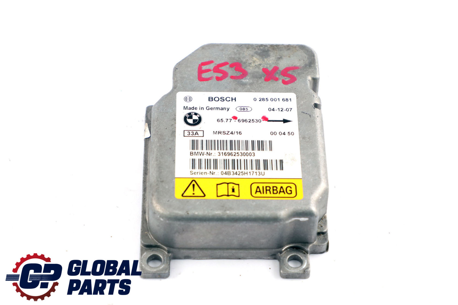 BMW 3 X5 Series E46 E53 Side Airbag Control Unit ECU Module 6912755 6962530