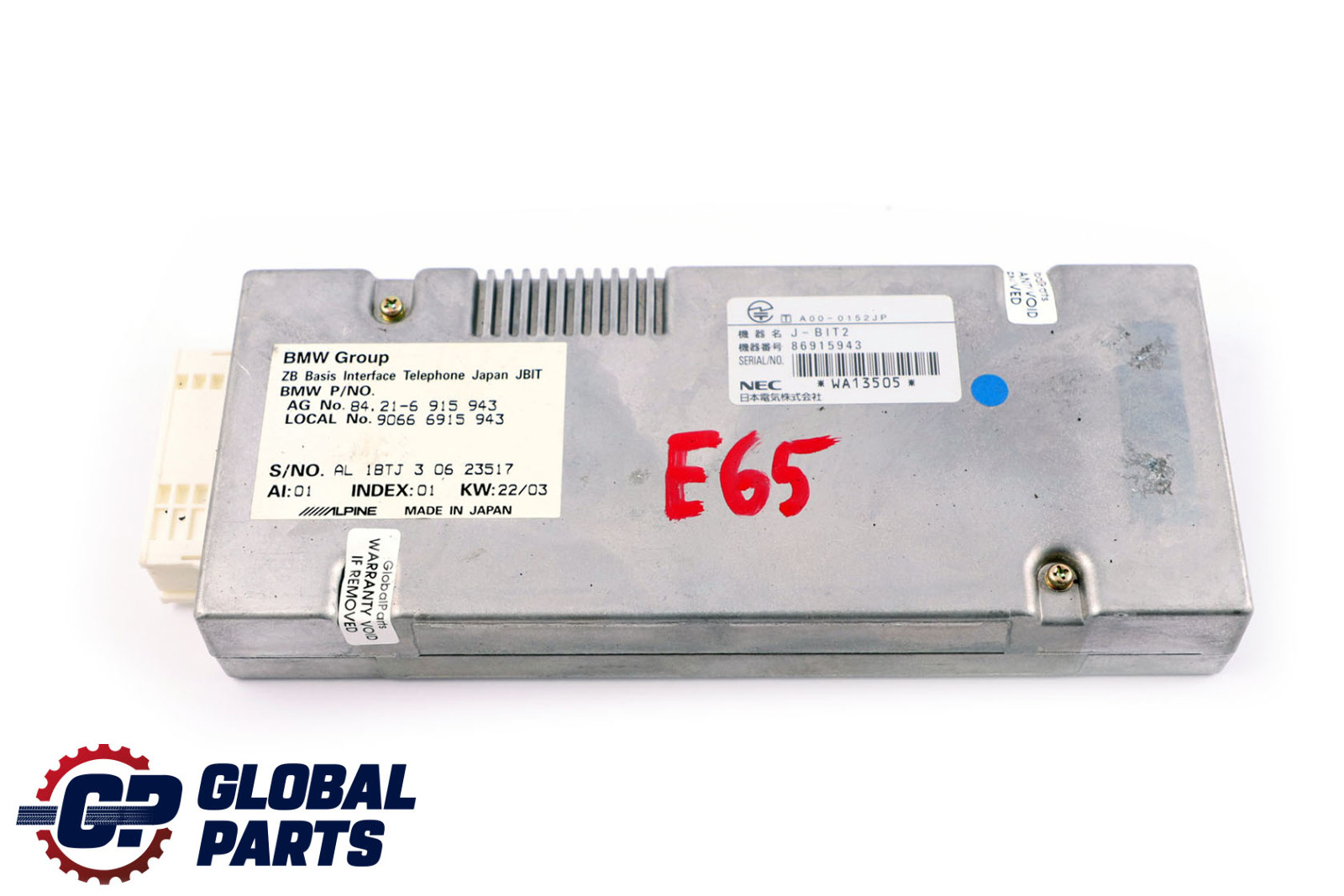 BMW 7 X3 Z4 Series E65 E66 E83 E85 E86 Interface Japan Luggage Module 6915943