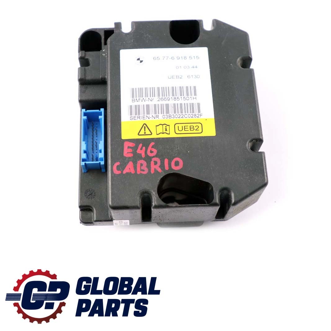 BMW E46 Cabrio Überschlagsensor Steuergerät Modul 6918515