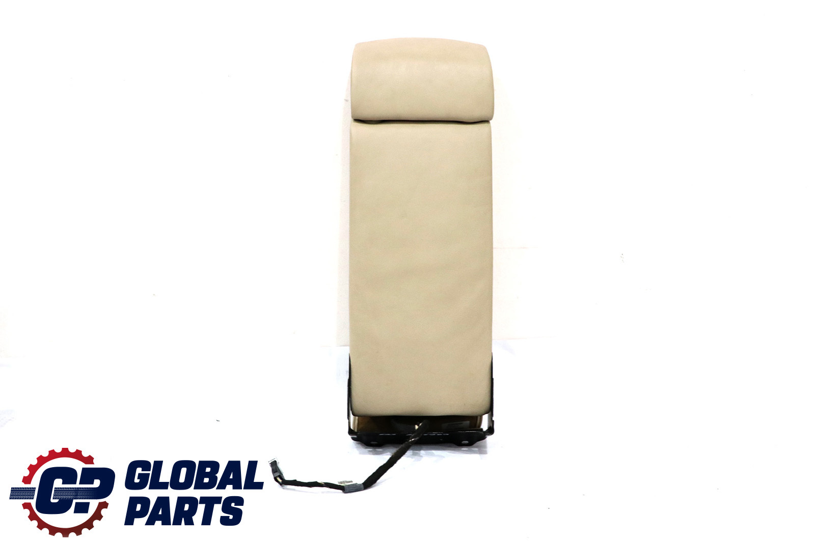 BMW E65 E66 Asiento Trasero Reposacabezas Reposabrazos Consola Cuero Crema Beige