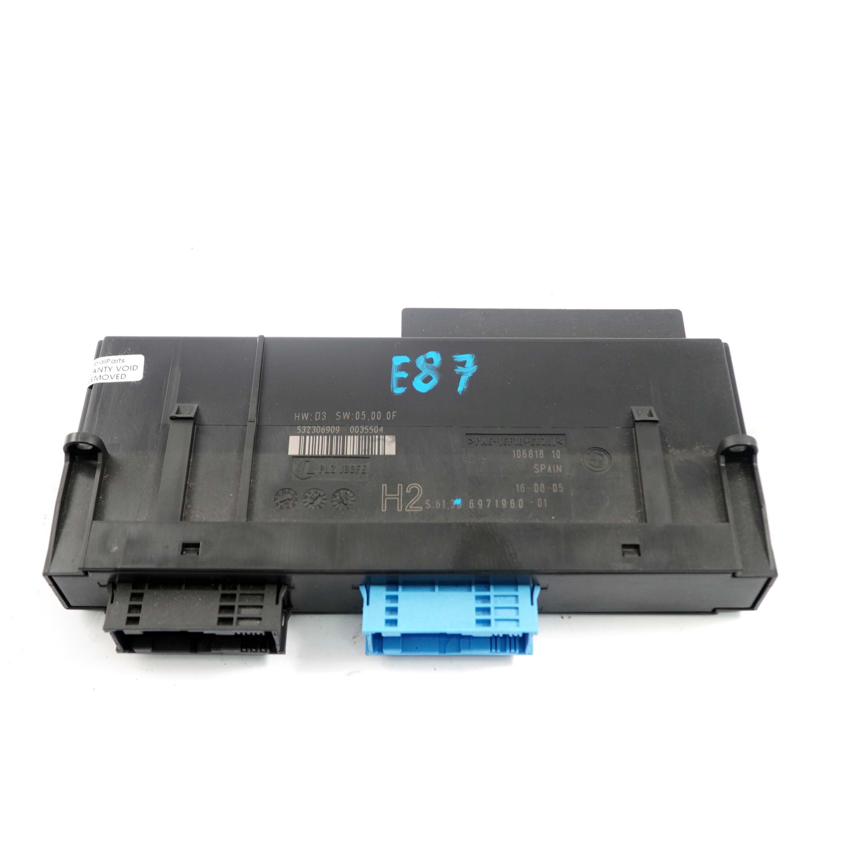 BMW E87 ECU Komfortsteuergerät Steuergerät Junction Box H2 PL2 JBBFE 6971960