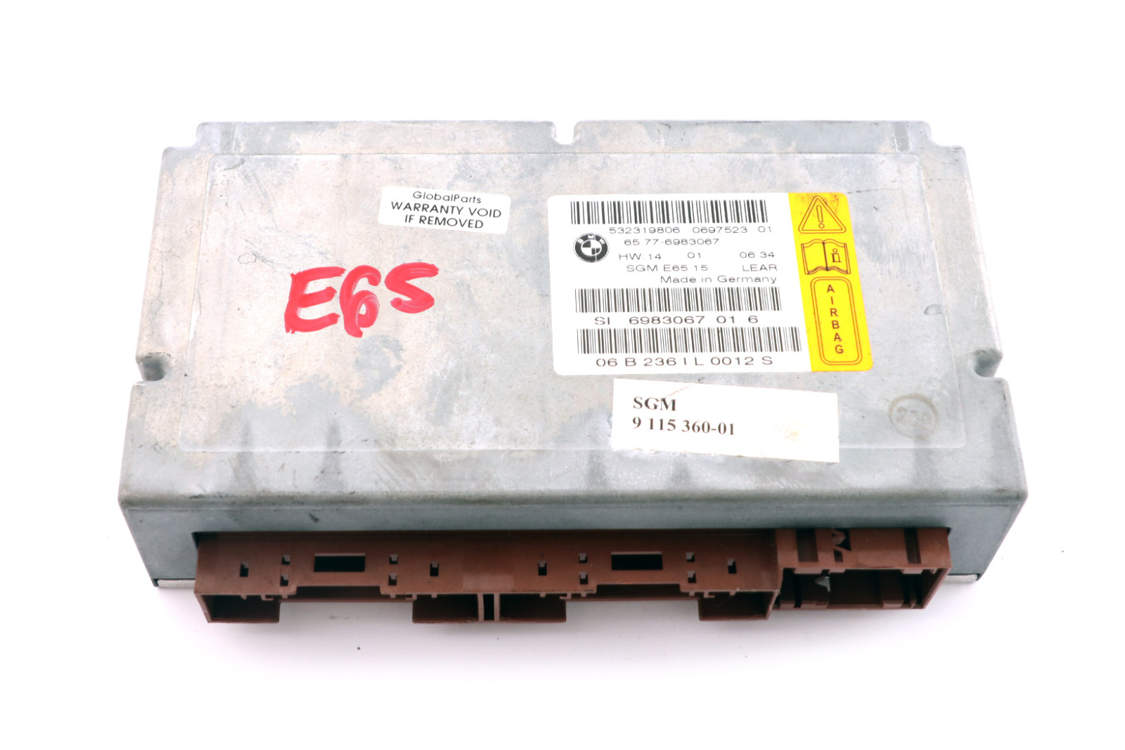 BMW E66 E67 Airbag ECU Steuergerät Gateway Modul 6983067