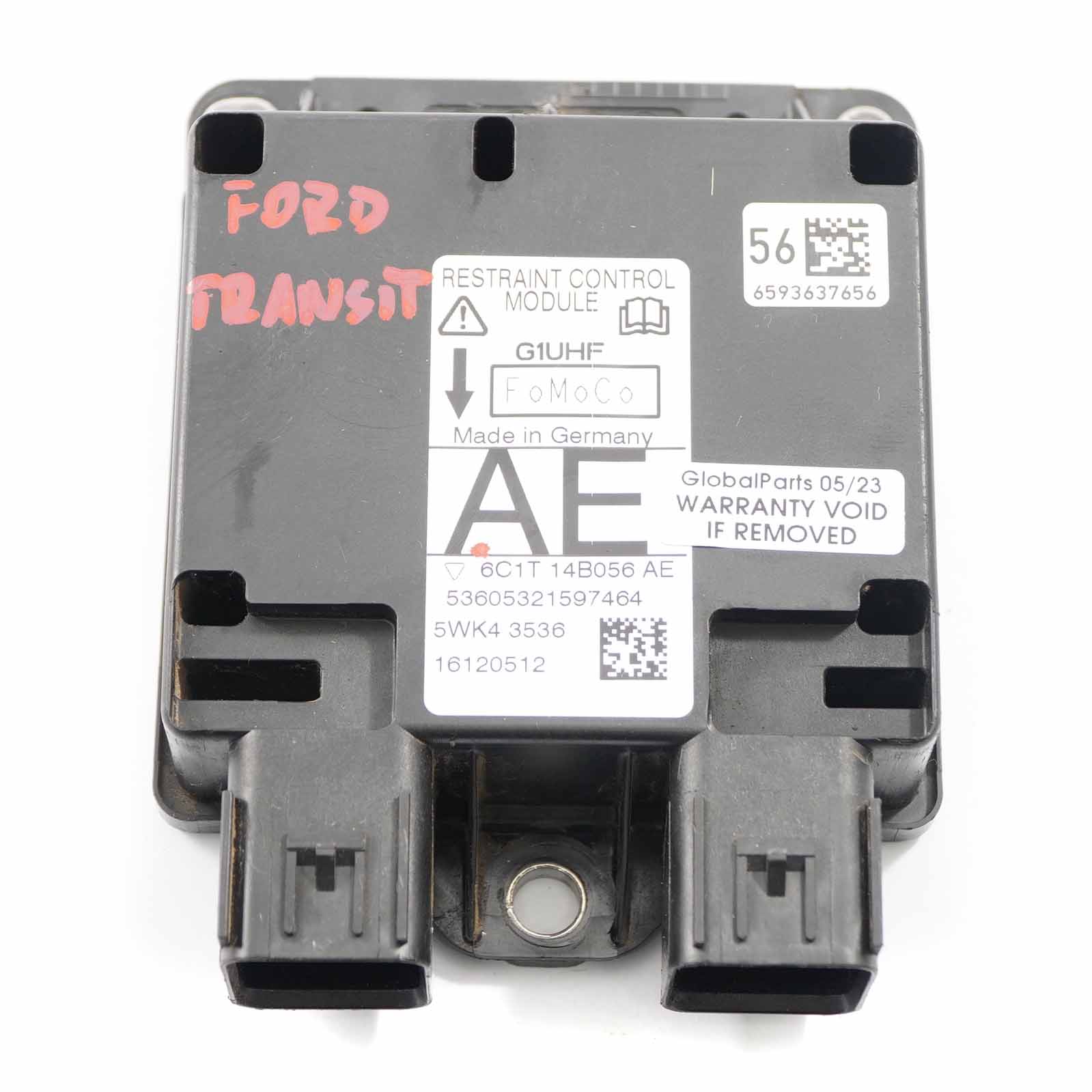 Ford Transit Airbag Module Air Bag Control Unit ECU 6C1T14B056