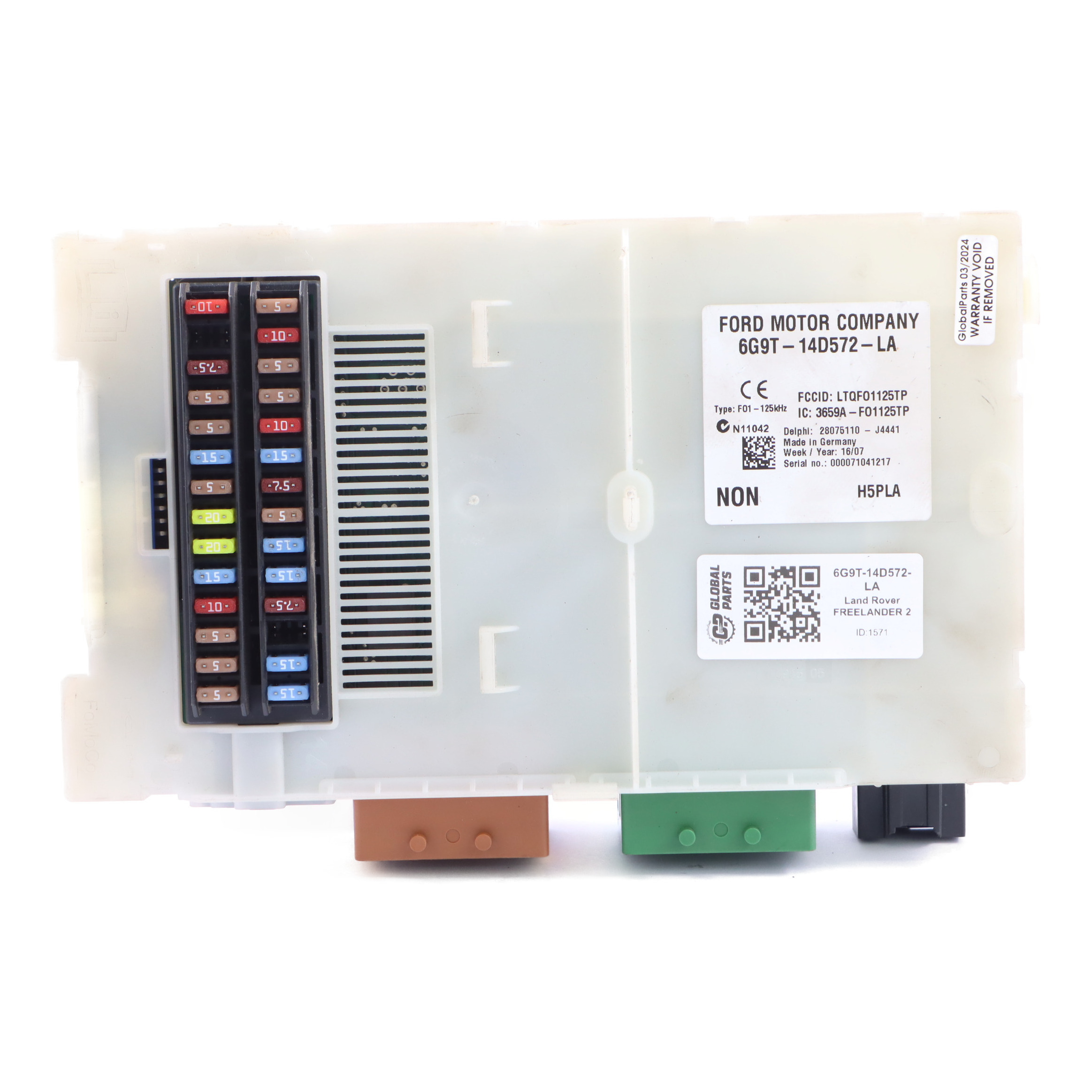 Land Rover Freelander 2 Fuse Box Body Control Module ECU BCM Unit 6G9T14D572LA