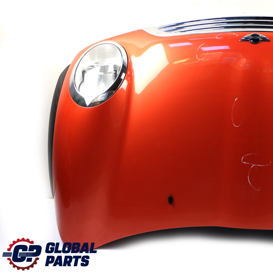 Mini Cooper One R50 R52 Complete Bonnet Front Hood Headlight Hot Orange