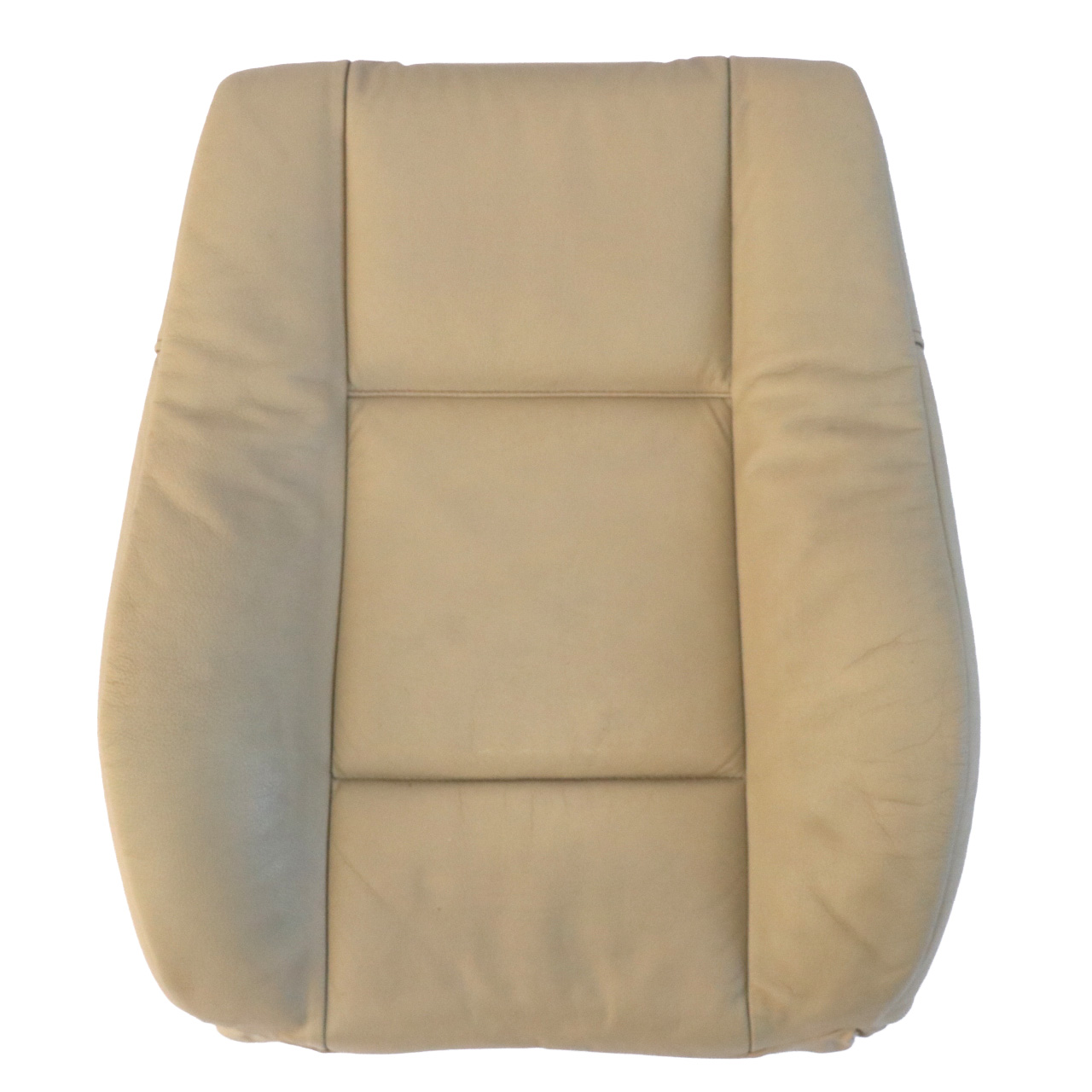 BMW X5 E53 Front Seat Backrest Cover Lining Beige Leather Dakota 7077555