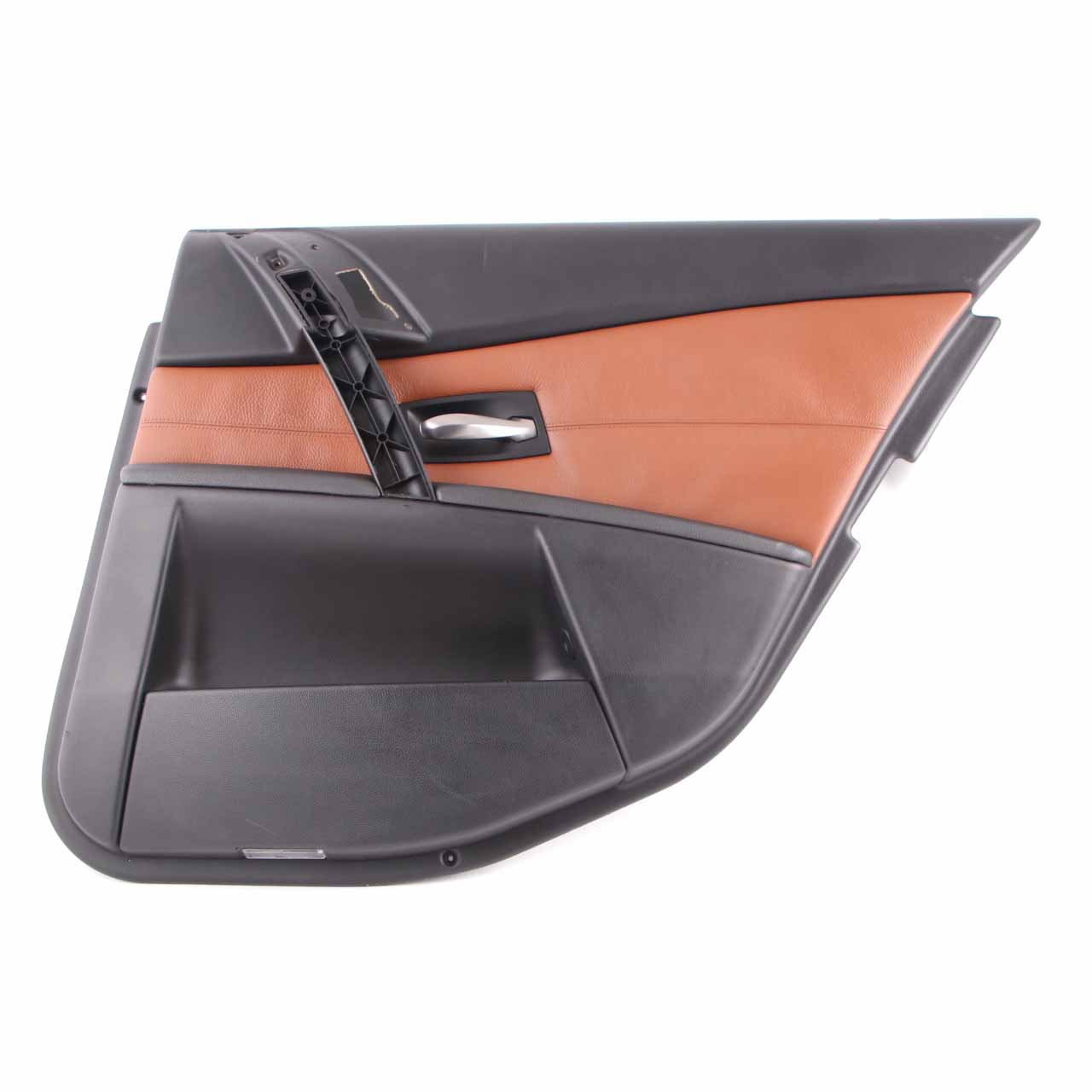 Door Card BMW E60 Rear Right O/S Door Lining Cover Trim Panel Leather Brown