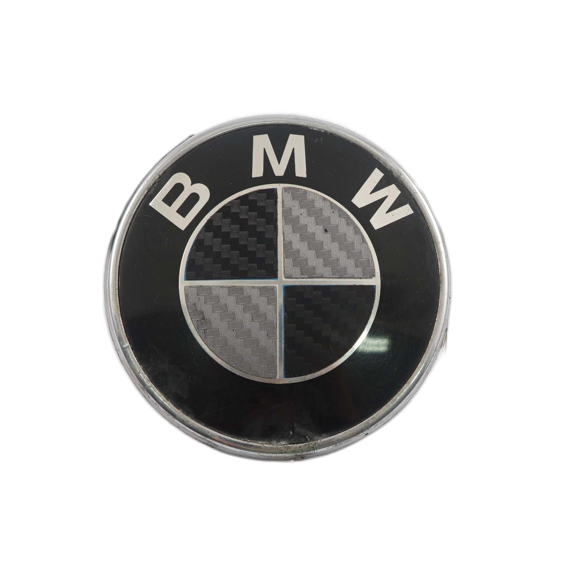 BMW 1 Reihe E88 E82 Schwarz Hinten Emblem Plakette Logo D=70 MM 7166445 