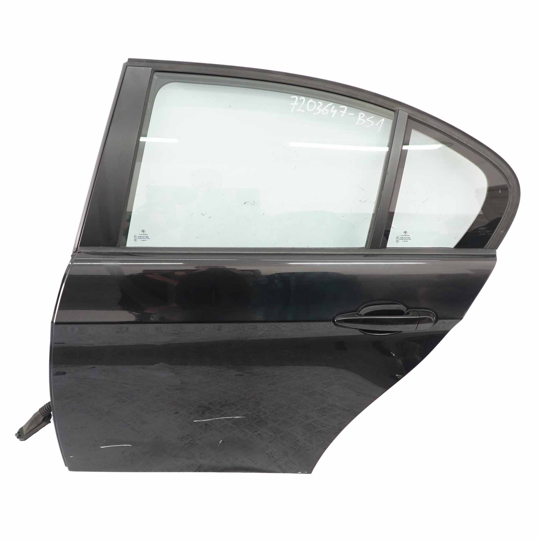 BMW 3 E90 Saloon Door Rear Left N/S Black Sapphire Metallic - 475