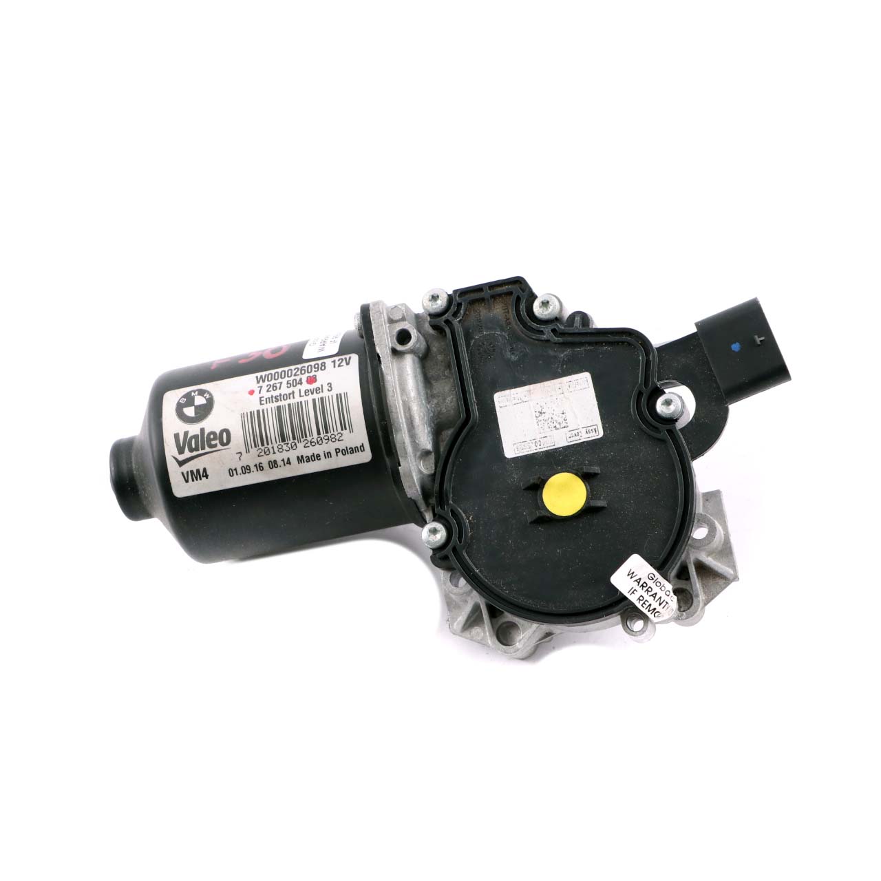 BMW F30 Vorderseite Windschutzscheibe  Wischer Motor Valeo W000026098 7267504