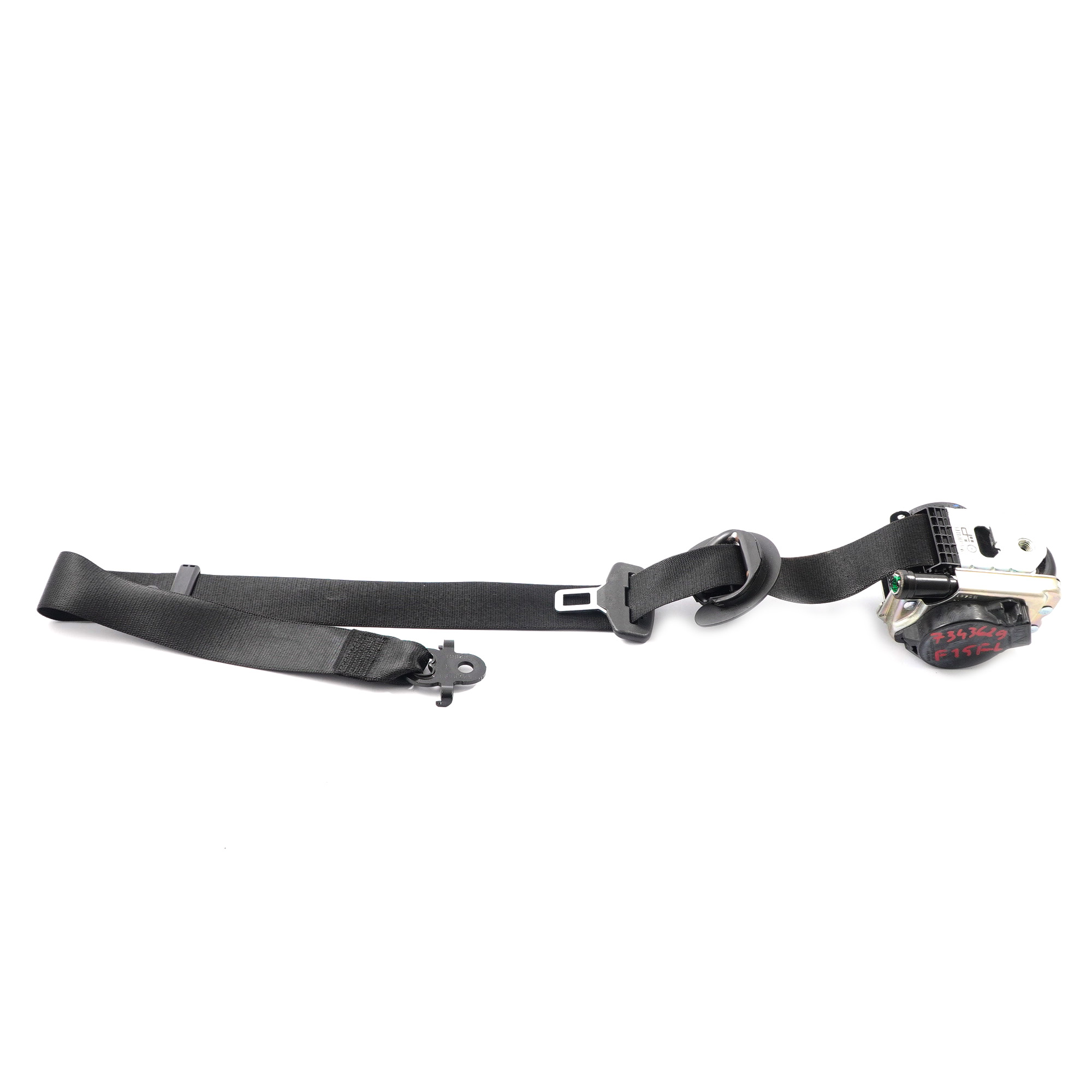 Seat Belt BMW F15 F16 F85 F86 Front Left N/S Upper Seatbelt Black 7343629