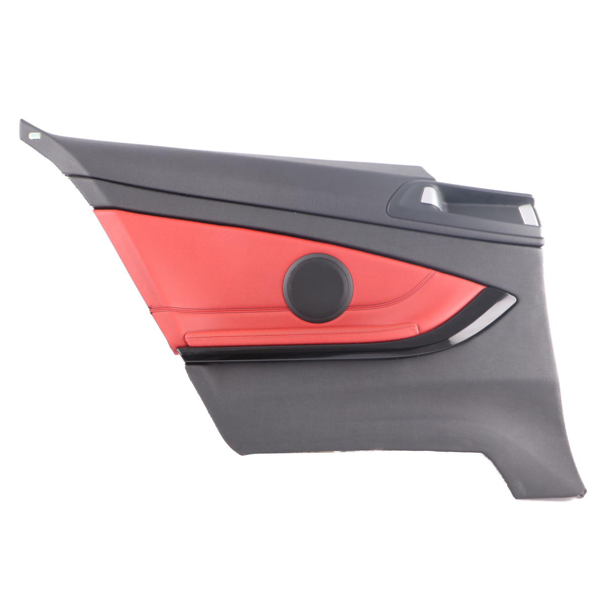 BMW F32 Lateral Trim Panel Rear Left N/S Side Cover Leather Black Red