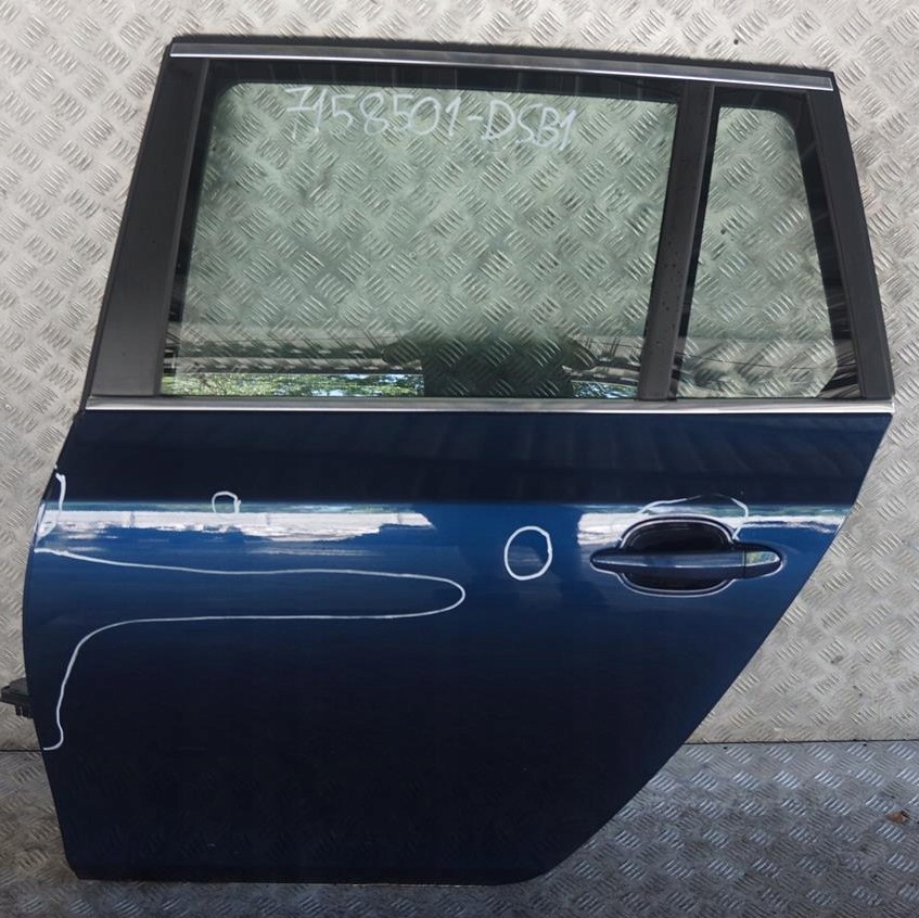 BMW 5 Series E61 1 Touring Door Rear Left N/S Tiefseeblau Deep Sea Blue - A76