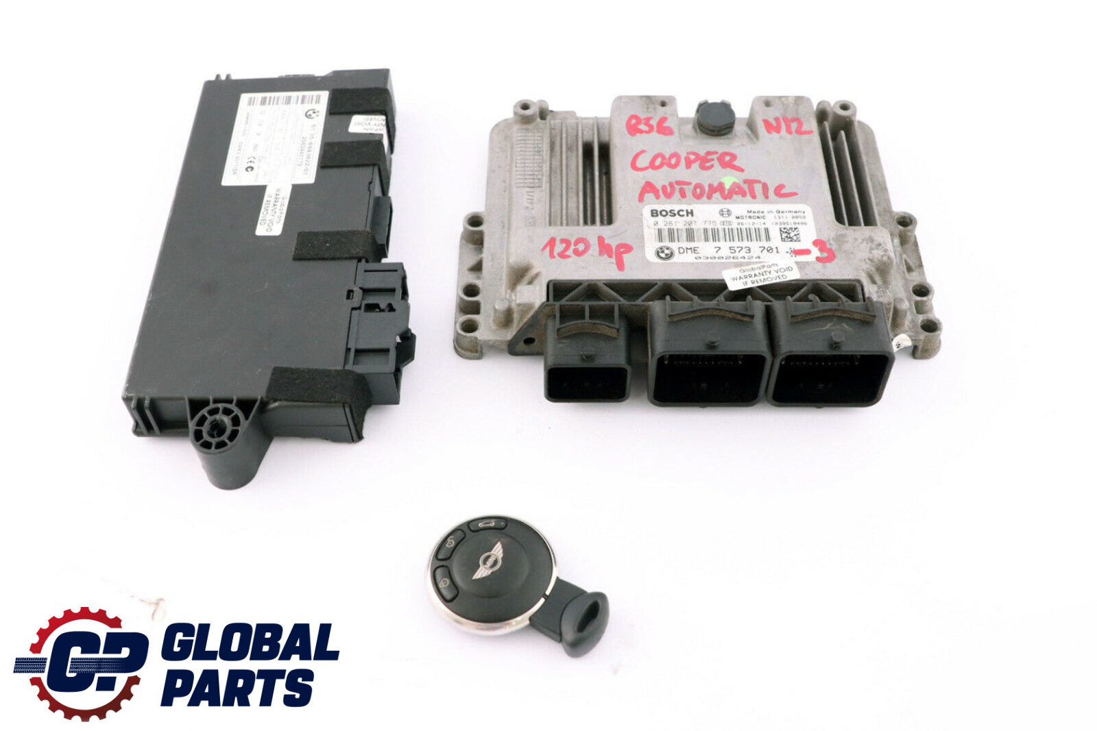 BMW Mini Cooper R55 R56 N12 Petrol Engine ECU Kit DME CAS3 Key 7573701 Automatic