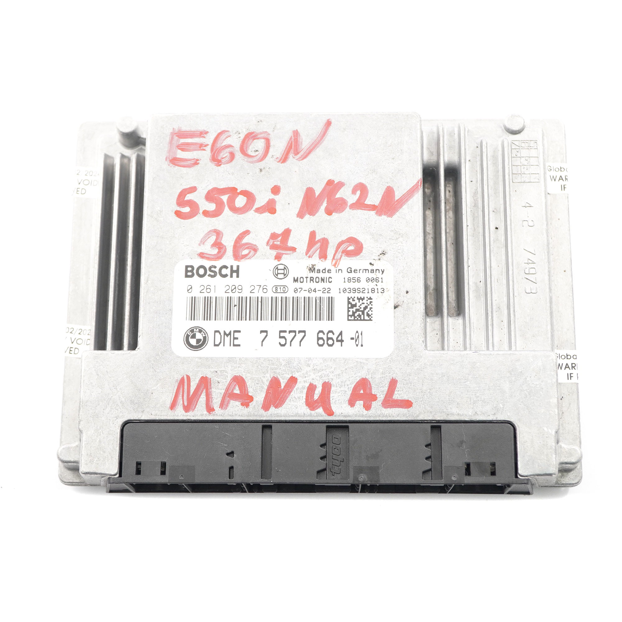 BMW E60 E61 LCI 550i N62N 367PS Motor einheit Modul ECU DME 7577664 Handbuch