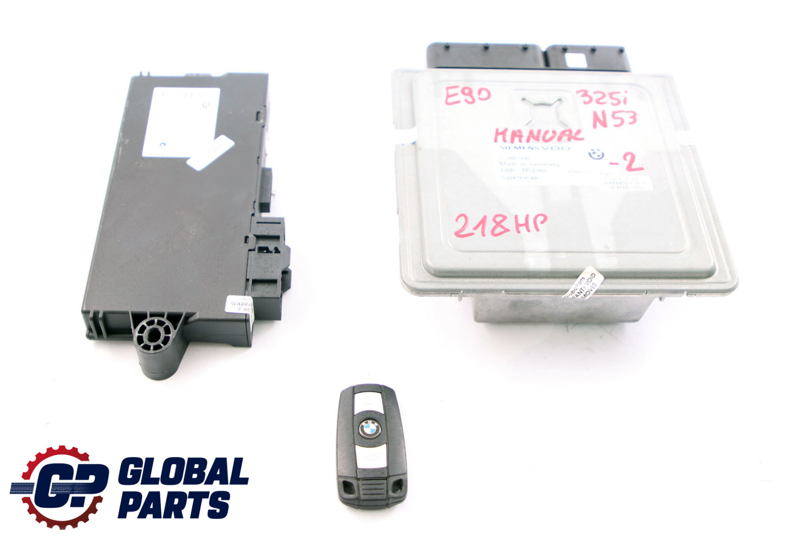 BMW E90 E91 325i E60 LCI 525i N53 218HP ECU Kit DME 7586940 CAS3 Clave Manual