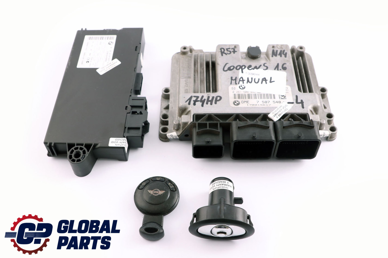 Mini Cooper S R55 R56 R57 N14 1.6 174HP ECU Kit DME CAS 3 + Key 7587548 Manual