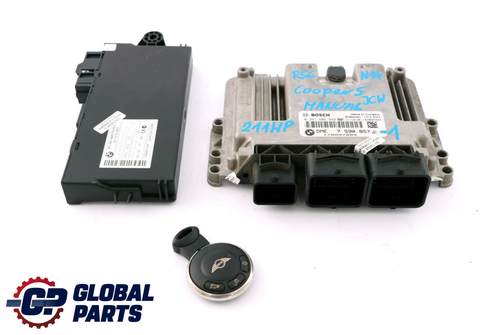 Mini Cooper S JCW R56 N14 1.6 211HP ECU Kit DME CAS3 Key 7590857 Manual