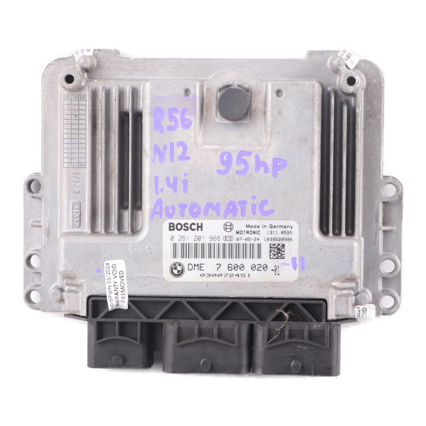 Mini One R56 N12 1.4 95HP Motorsteuergerät Modul ECU DME 7600020 Automatik