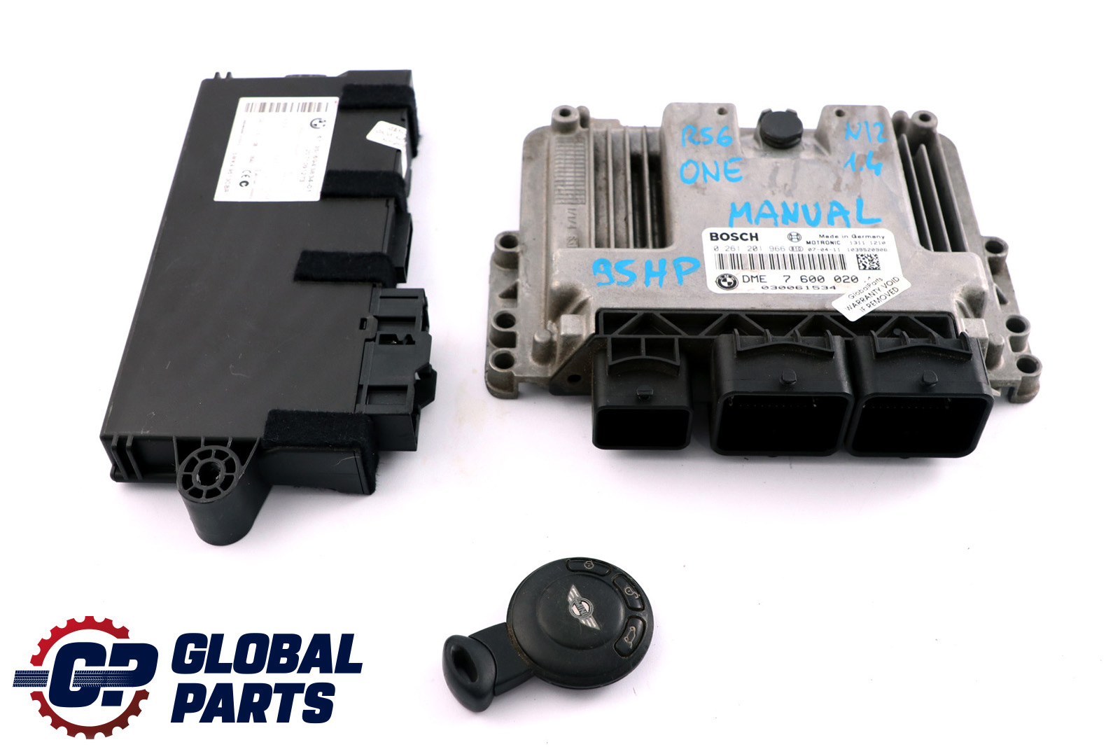 BMW Mini One R55 R56 N12 1.4 95HP ECU Kit DME   CAS 3   Key 7600020