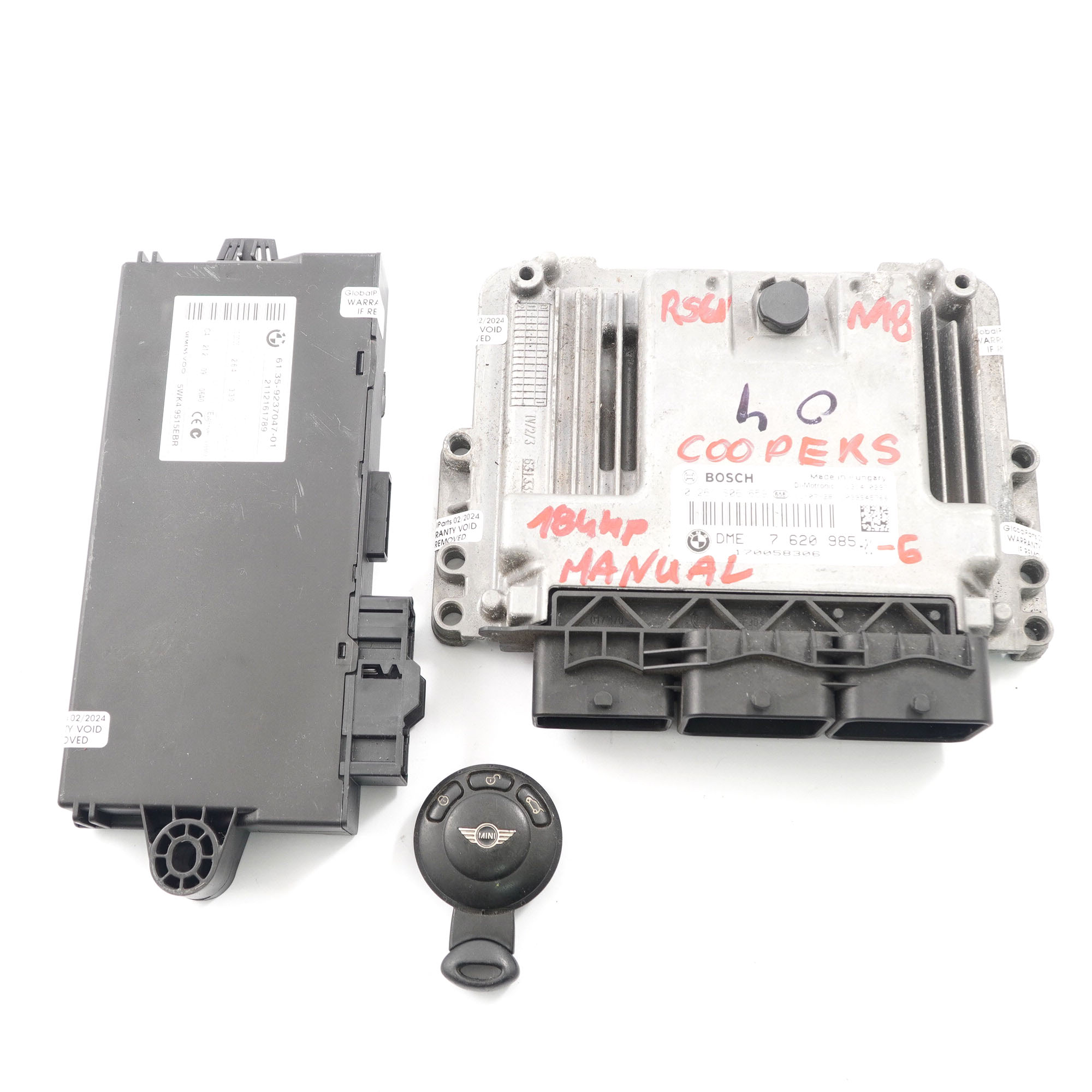 Mini Cooper S R56 LCI R60 N18 1.6 184HP Engine Unit ECU Kit DME 7620985 Manual